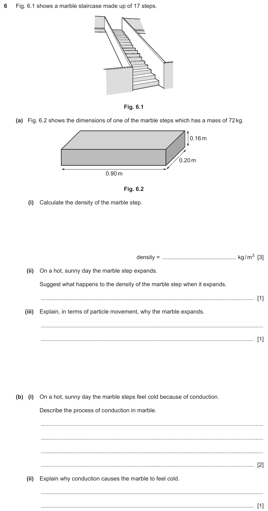 IGCSE 0654 Nov 2022 Paper 43 Question 6 — Density