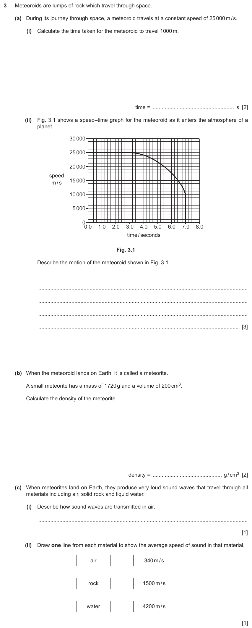 IGCSE 0654 Nov 2023 Paper 43 Question 3 — Sound