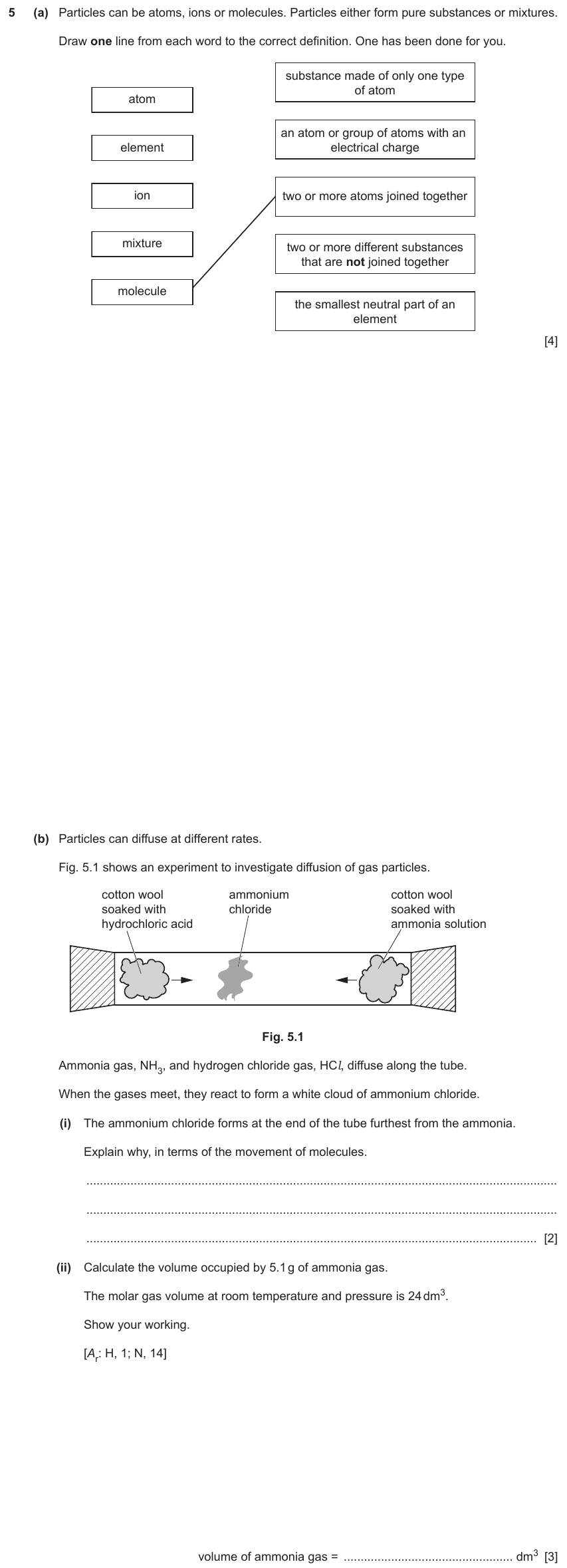 IGCSE 0654 Nov 2023 Paper 43 Question 5 — Diffusion