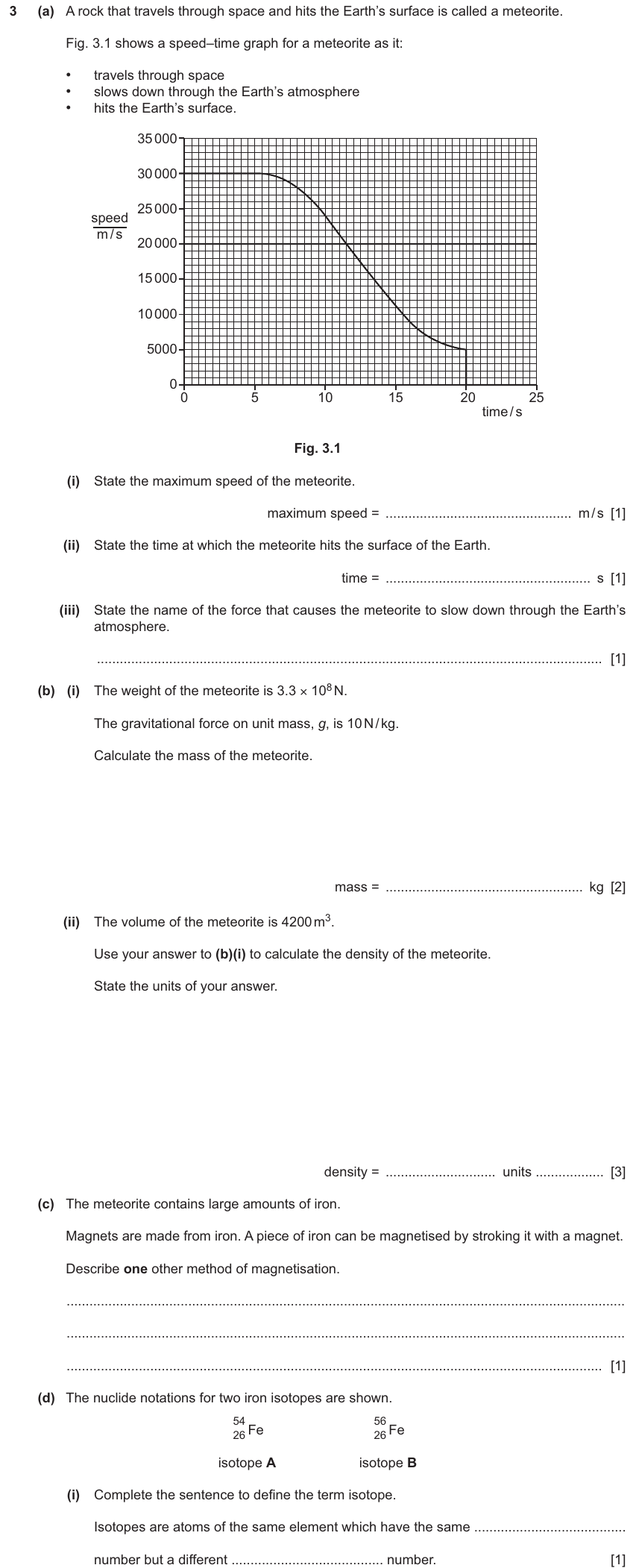 IGCSE 0654 Nov 2024 Paper 31 Question 3 — Magnetism