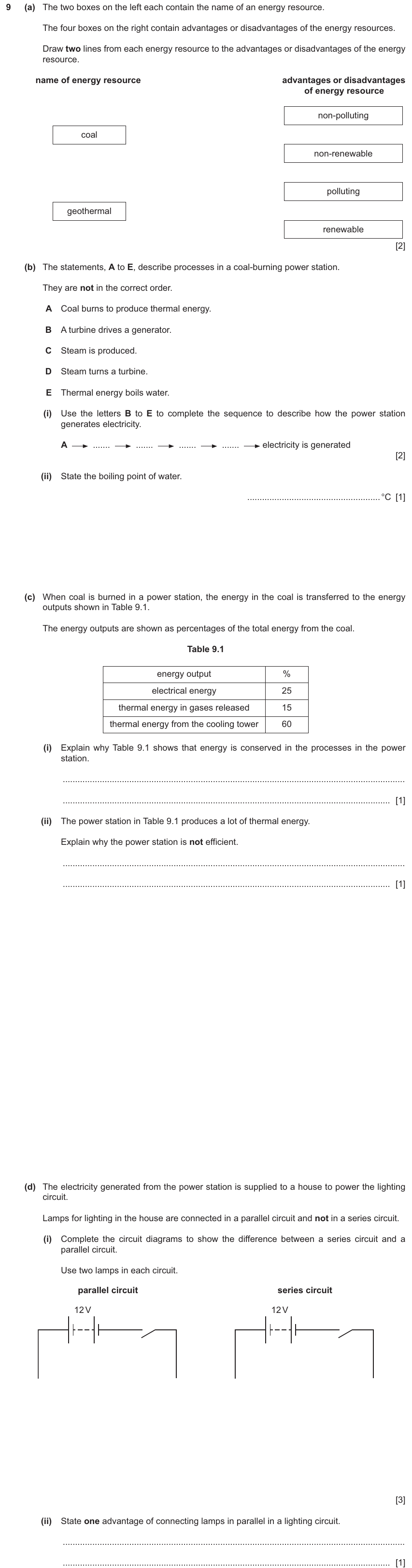 IGCSE 0654 Nov 2024 Paper 32 Question 9 — Energy resources