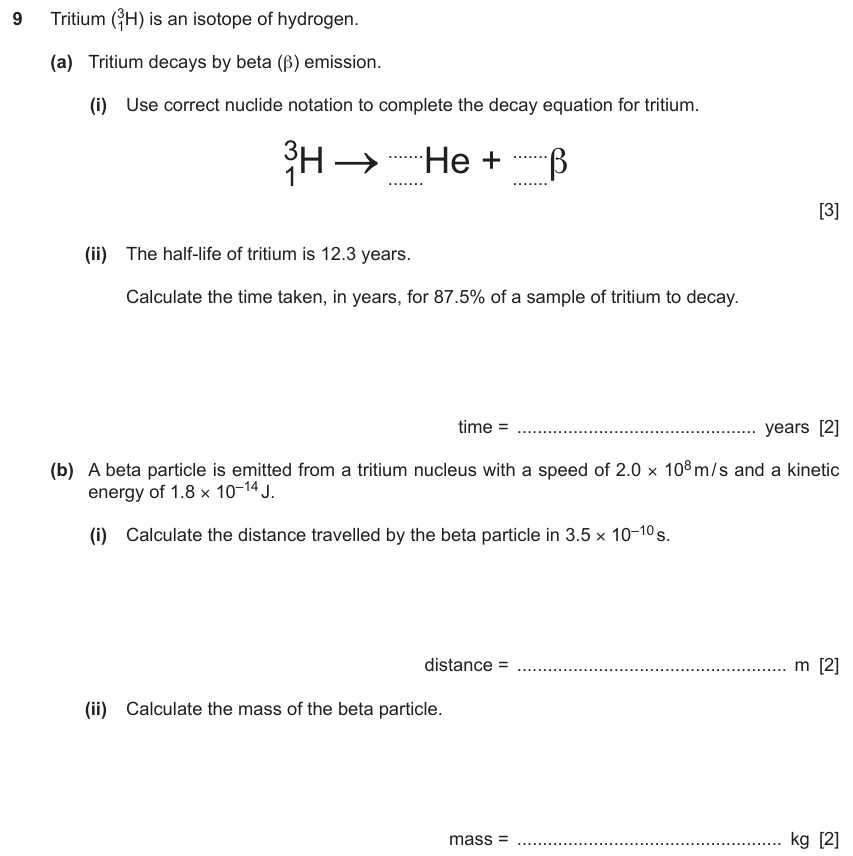 IGCSE 0654 Nov 2024 Paper 41 Question 9 — Speed, velocity & acceleration