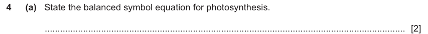 IGCSE 0654 Nov 2024 Paper 42 Question 4 — Photosynthesis