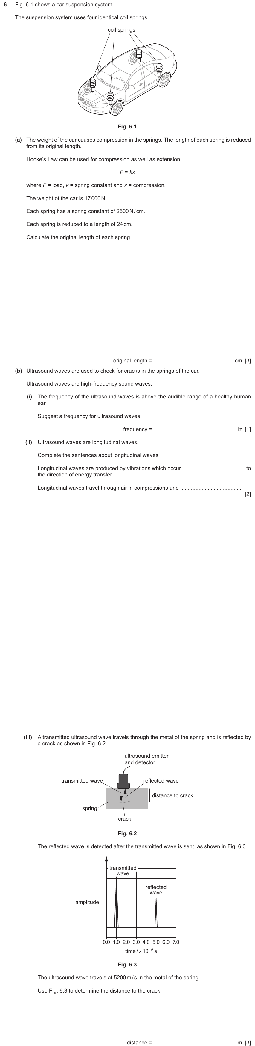 IGCSE 0654 Nov 2024 Paper 43 Question 6 — Sound