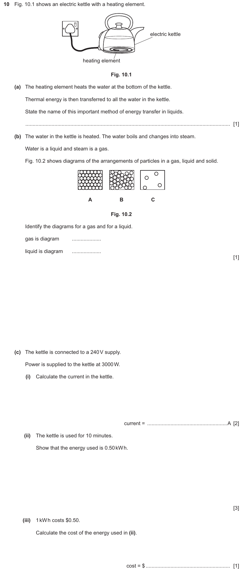 IGCSE 0654 Nov 2025 Paper 32 Question 10 — Current, voltage & resistance