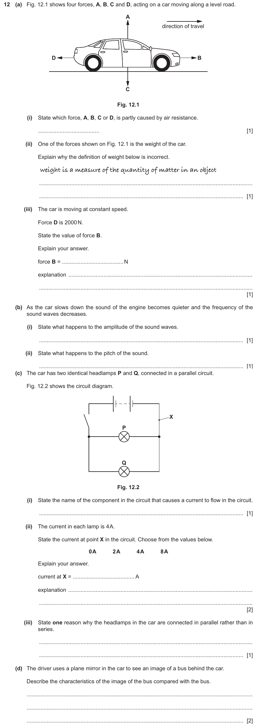 IGCSE 0654 Nov 2025 Paper 33 Question 12 — Sound