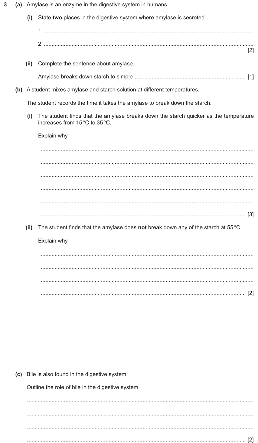 IGCSE 0654 Nov 2025 Paper 42 Question 3 — Digestive system & digestion