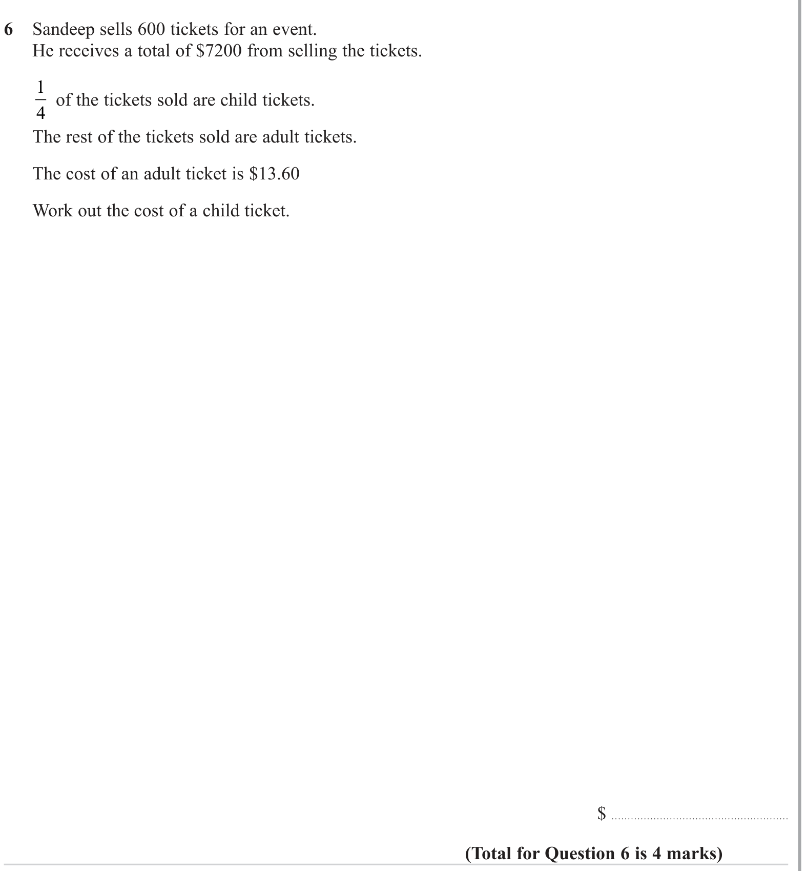 Percentages question 1