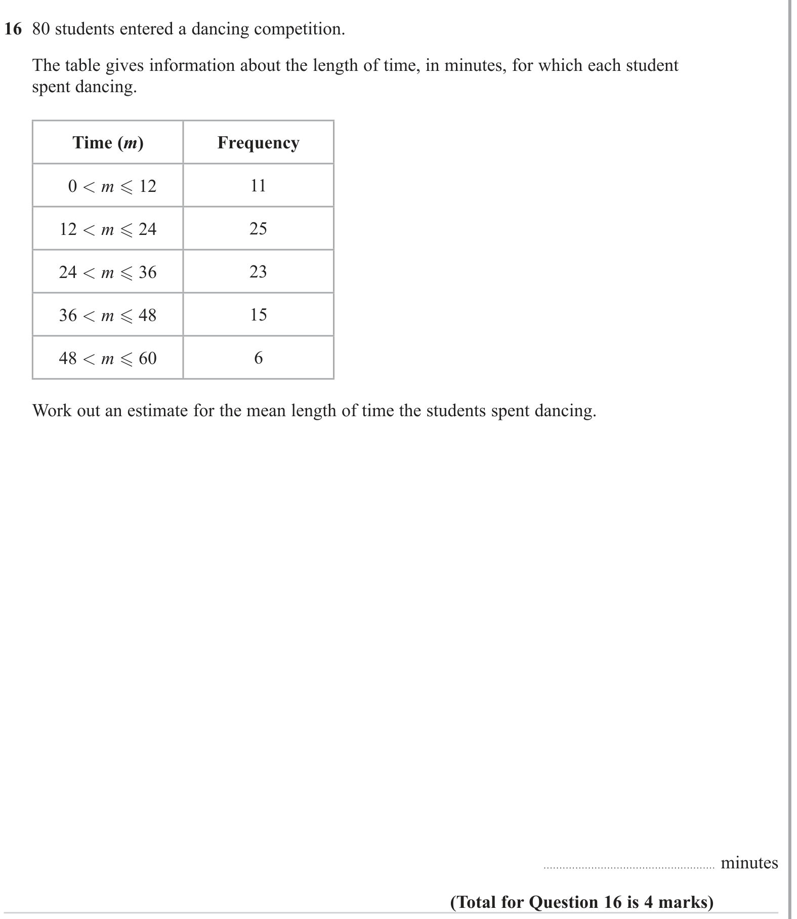 Grouped data question 1