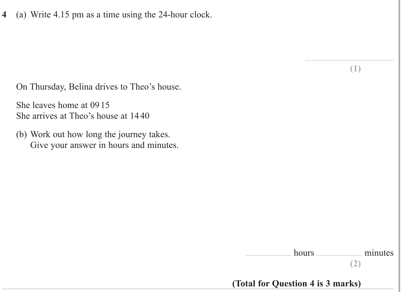 Speed, distance, time problems question 1