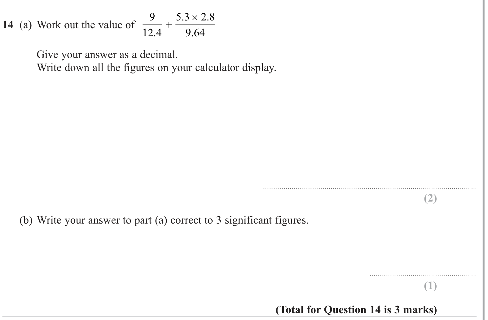 Rounding and Standard Form question 2