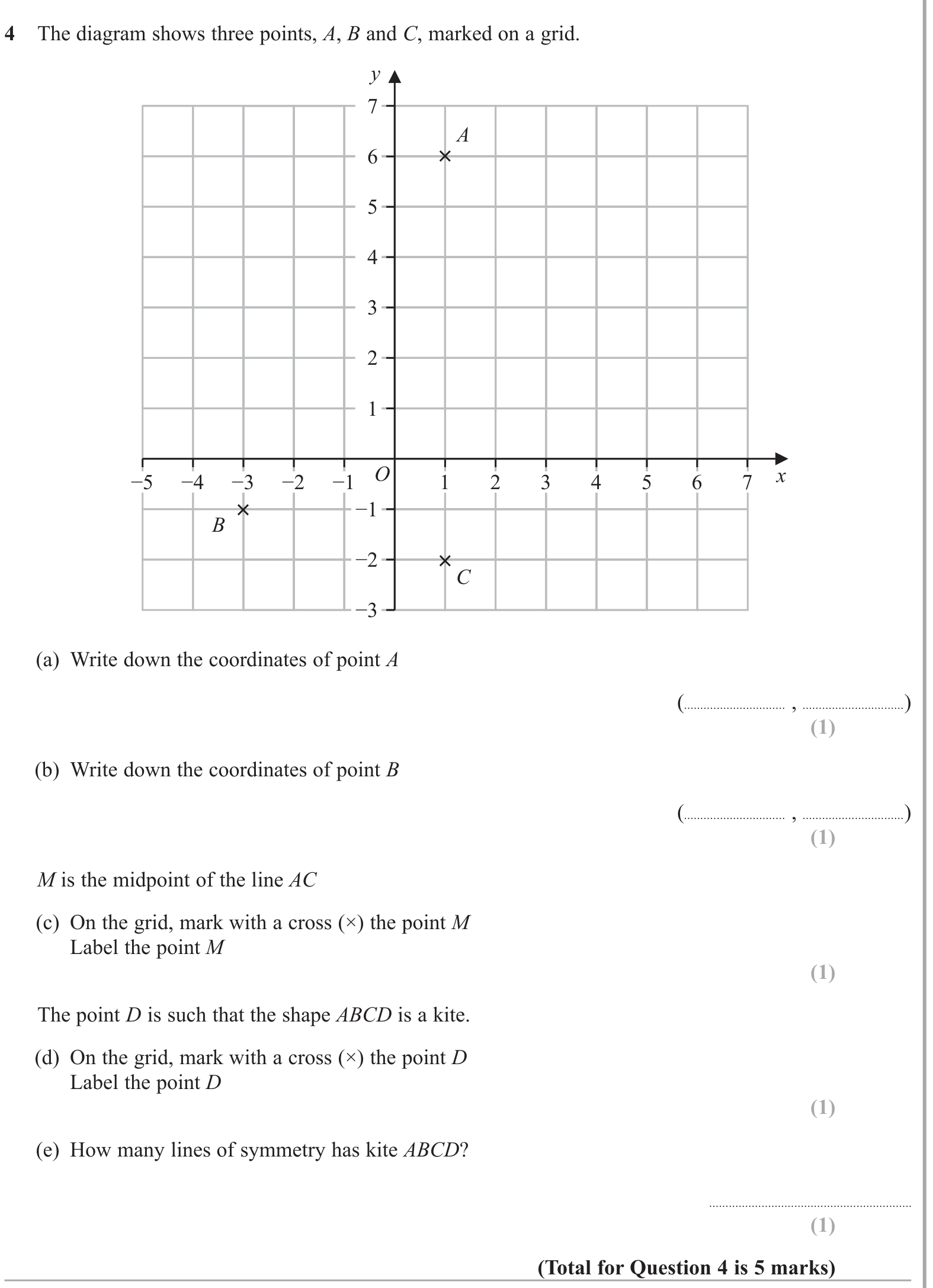 Length and midpoint question 1