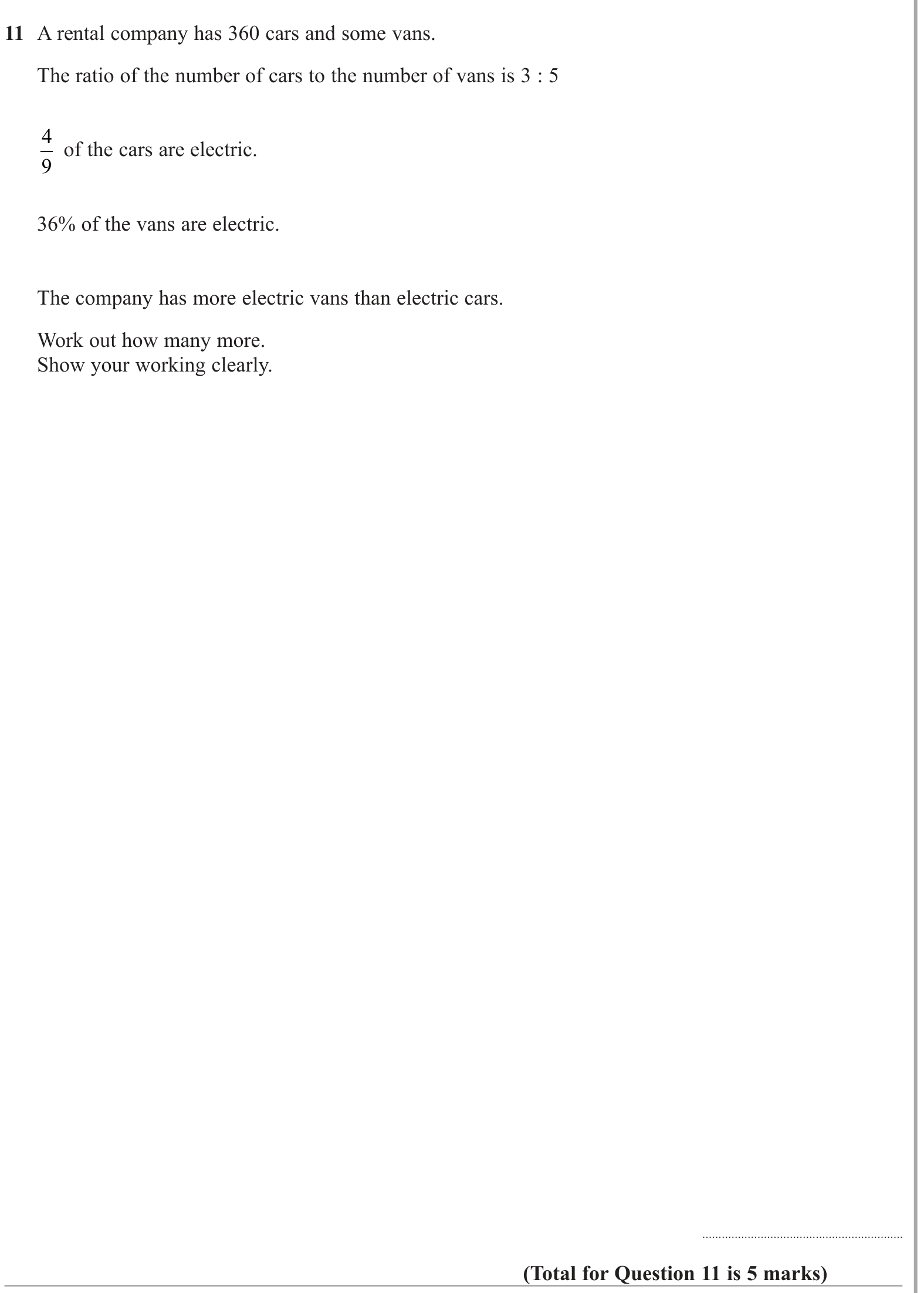 Ratio and proportion question 3