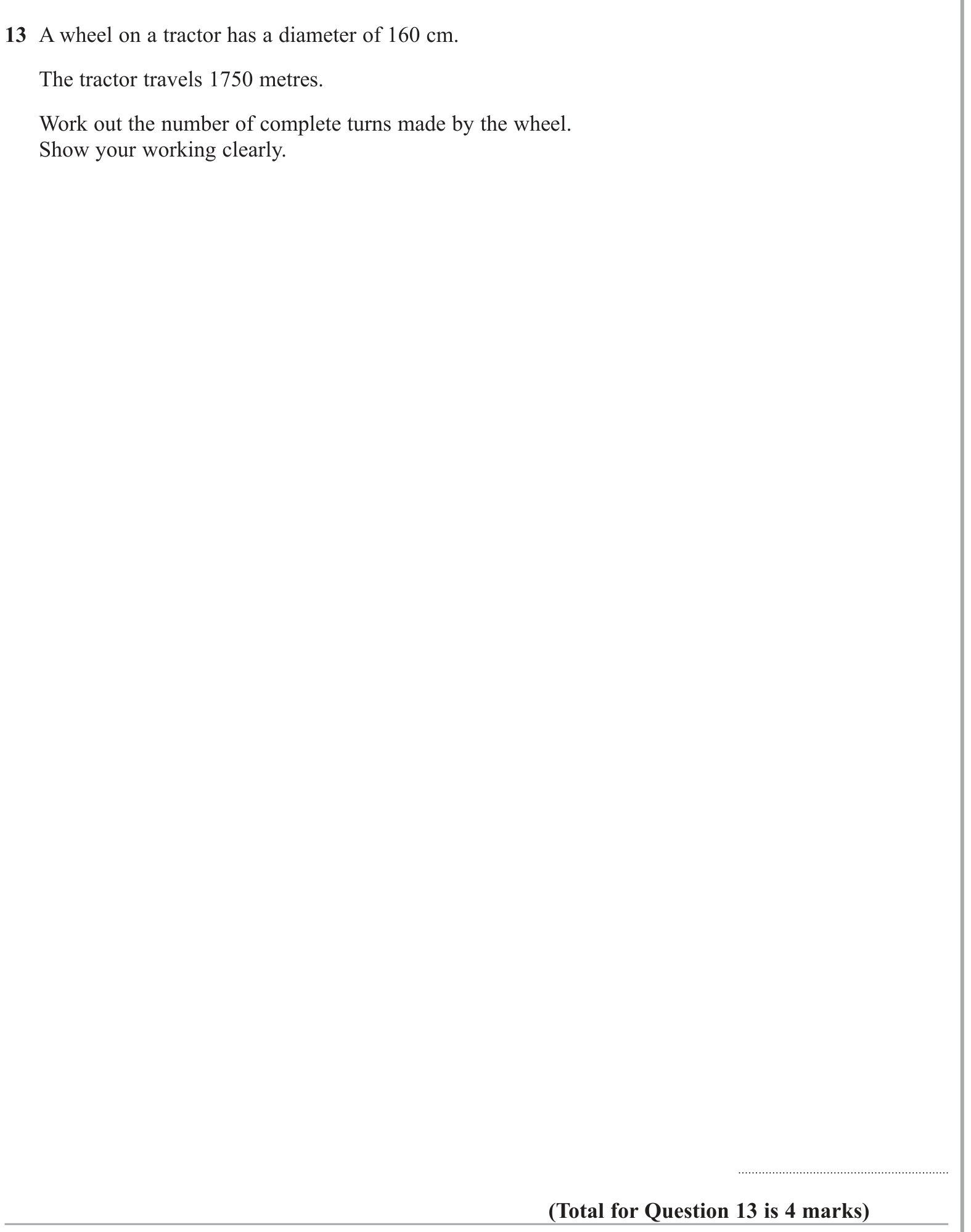 Perimeter and Area question 5