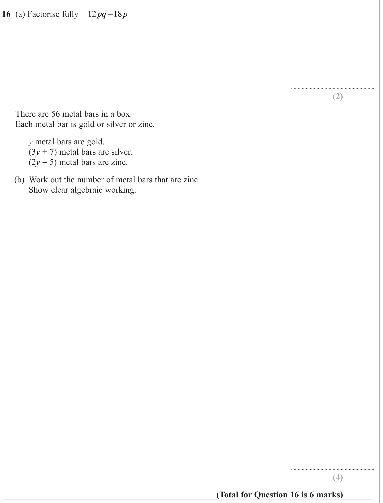 Factorization question 2