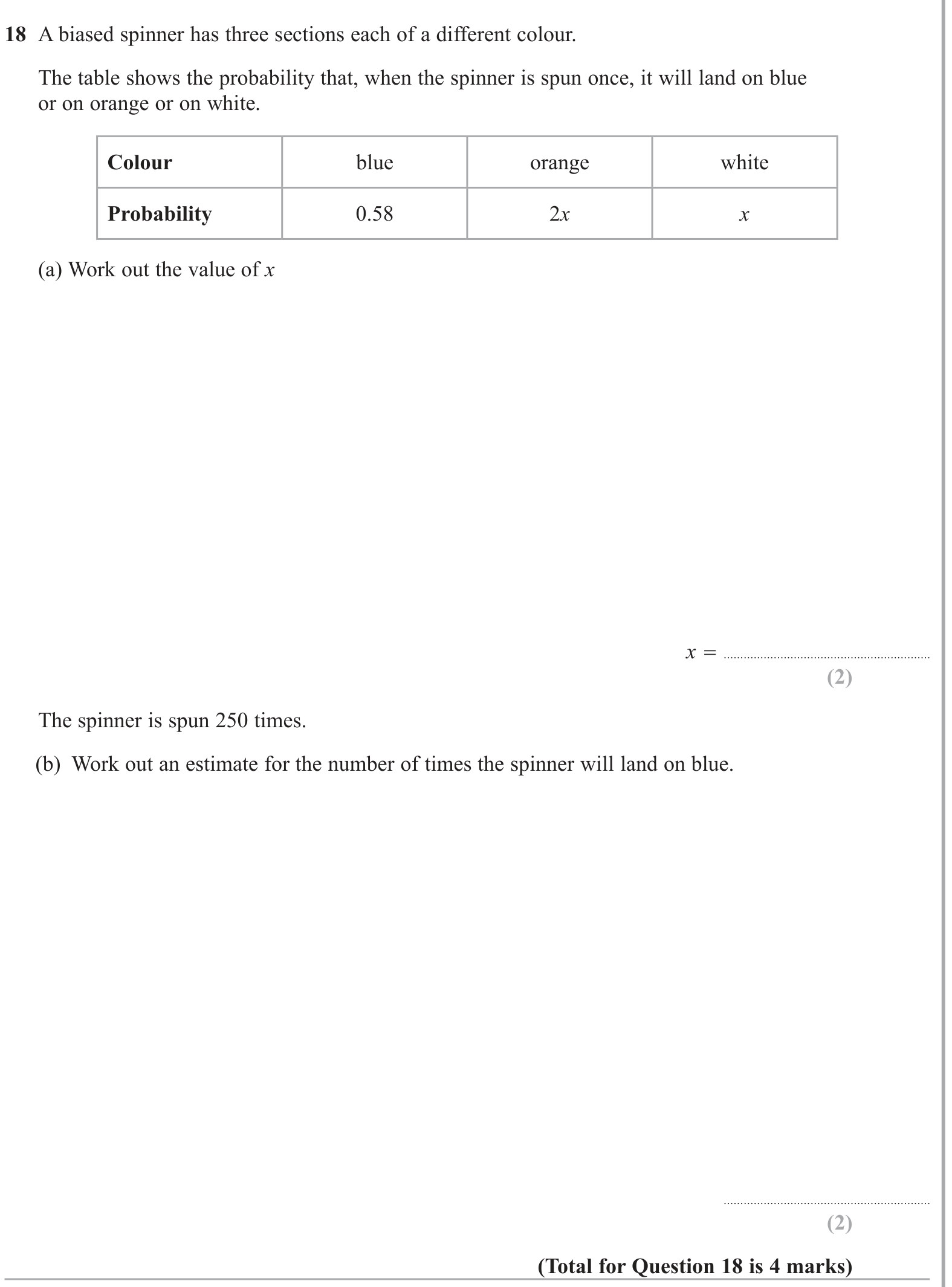 Multiple events question 3