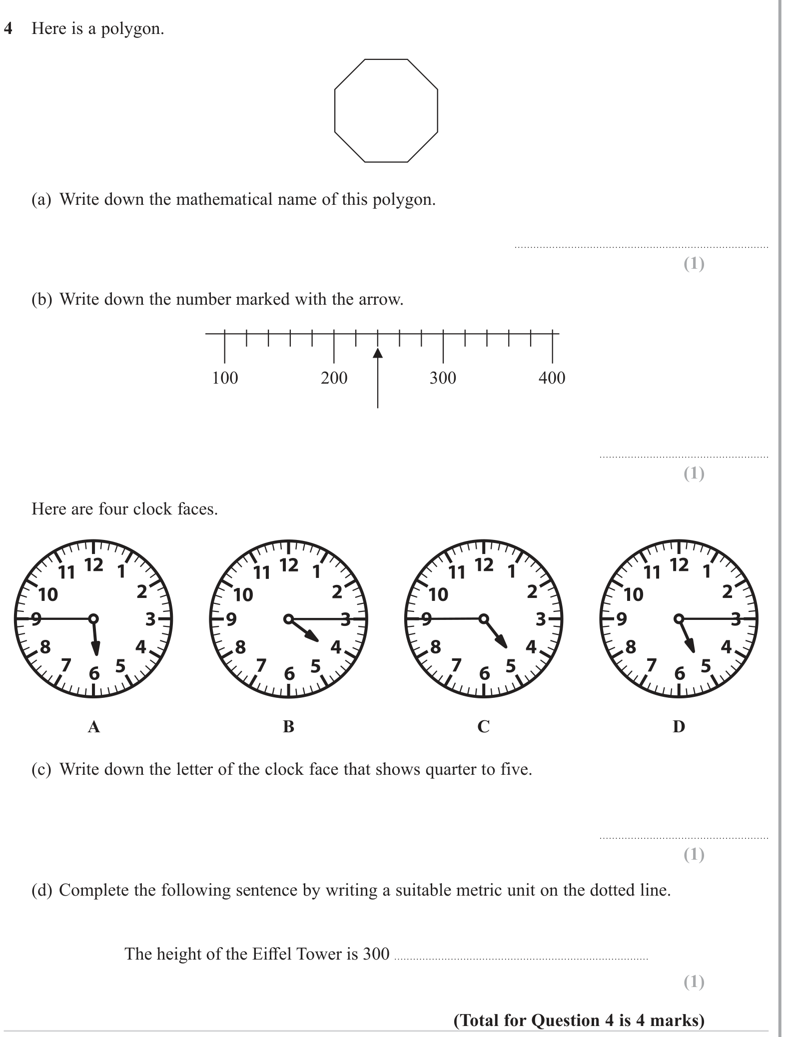 The four rules question 1
