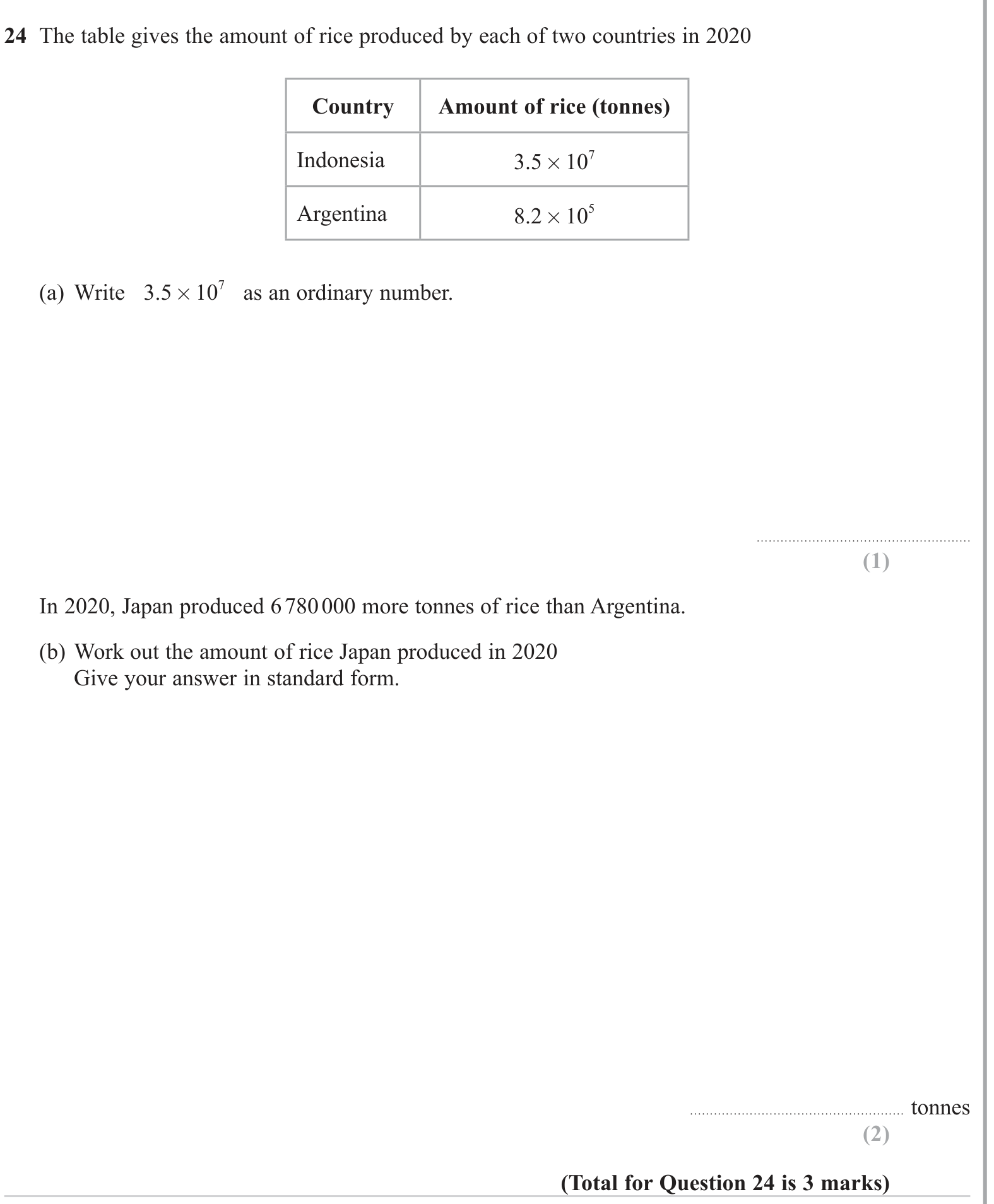 Rounding and Standard Form question 5