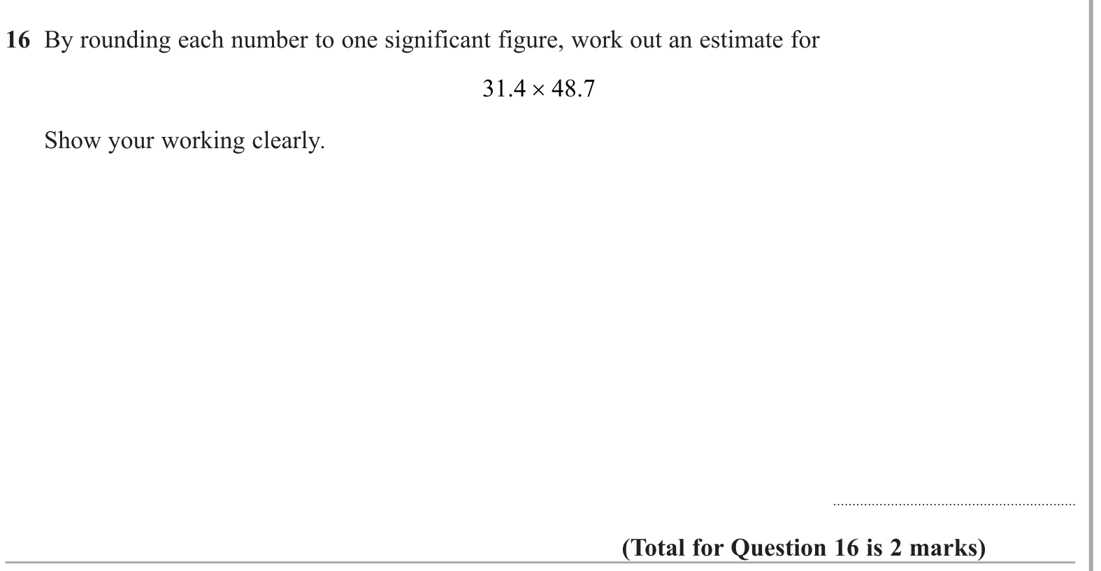 Rounding and Standard Form question 6
