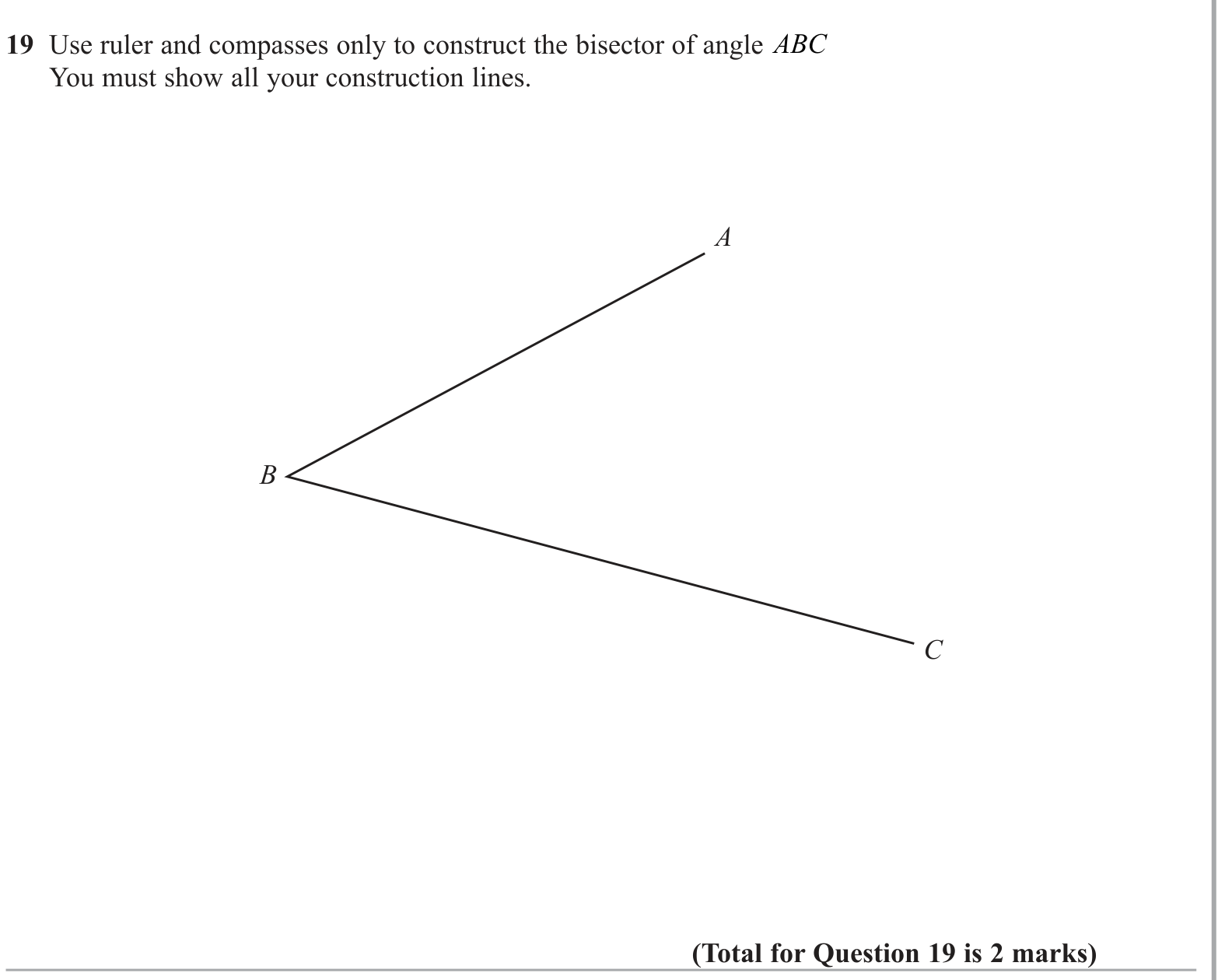 Construction & measurement question 3