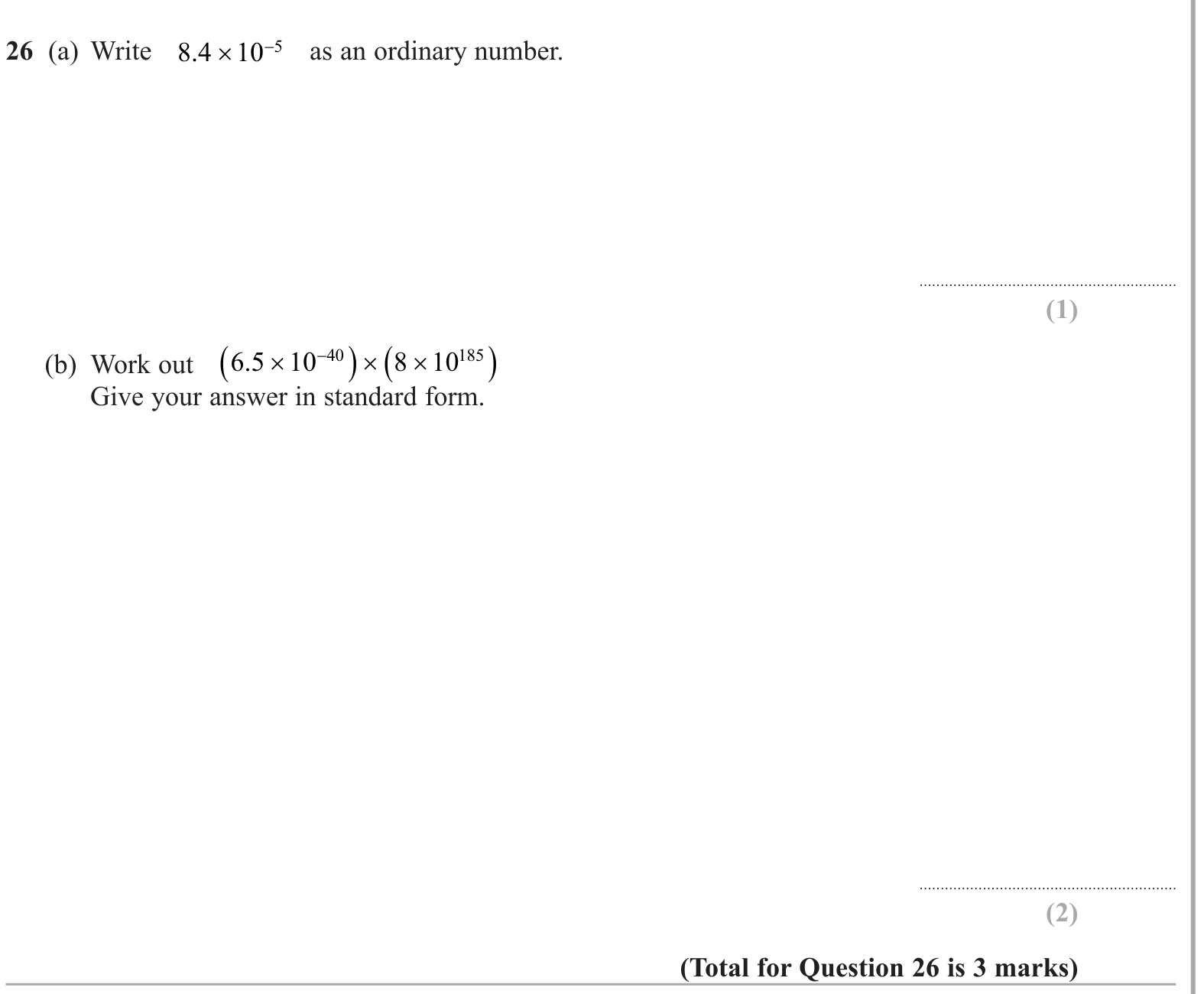 Rounding and Standard Form question 7