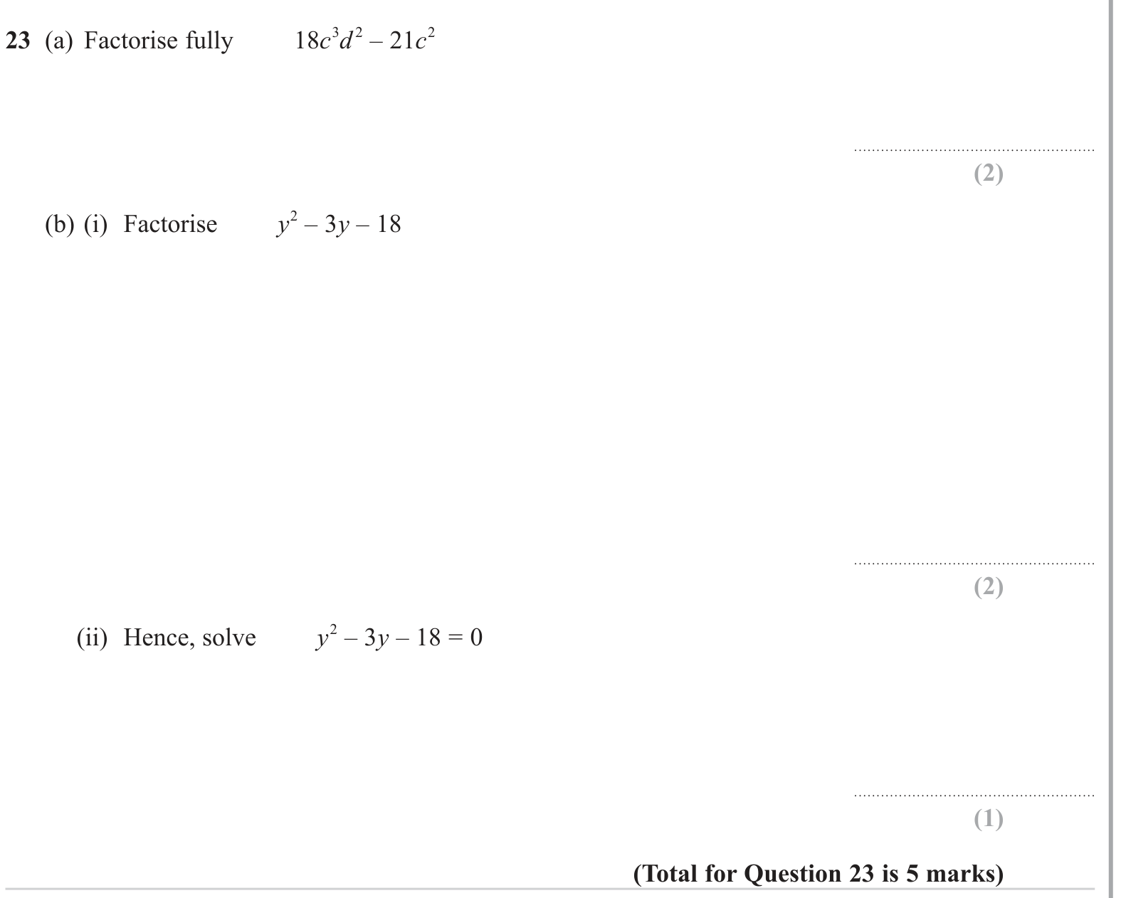 Factorization question 4