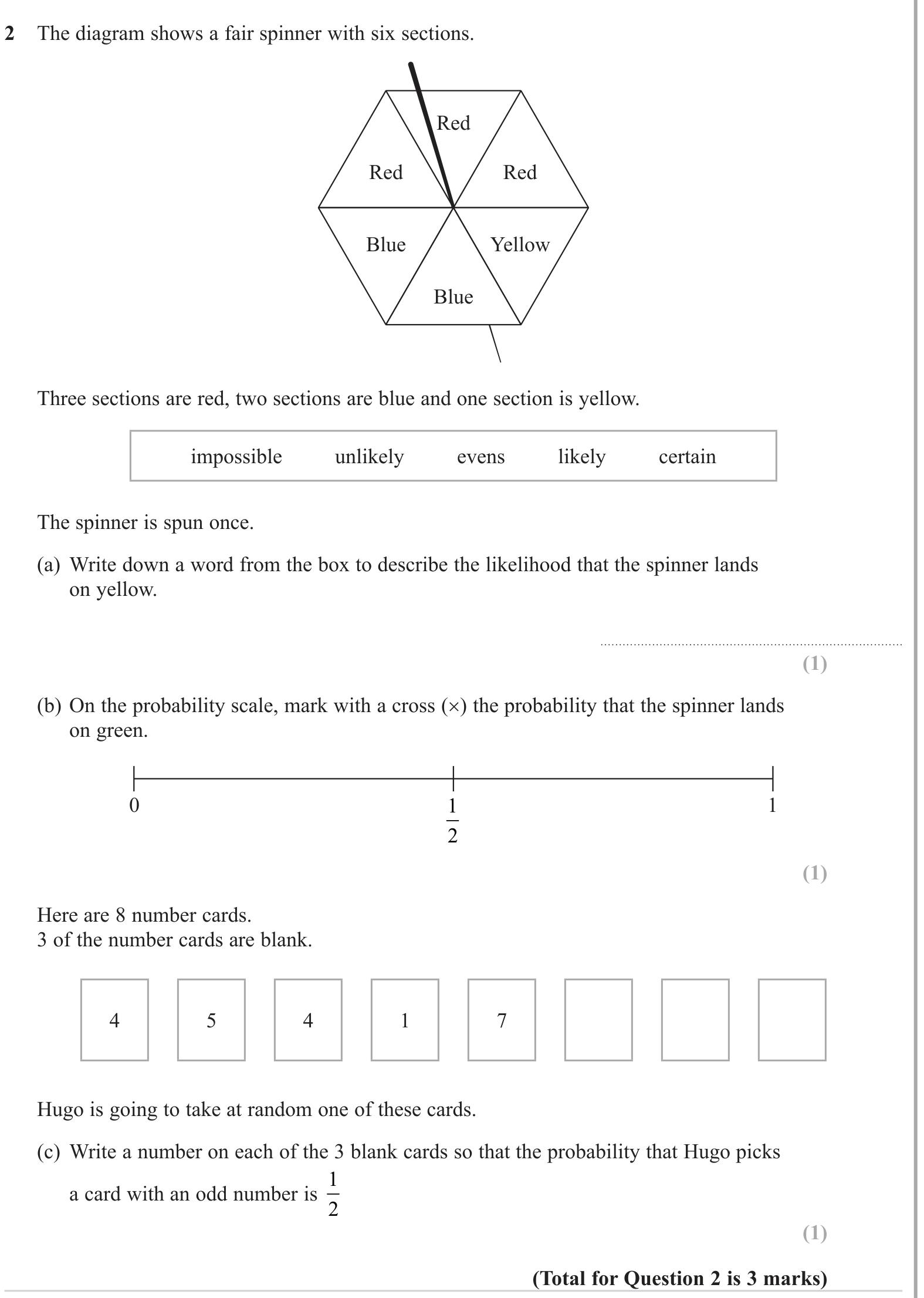 Single events question 7