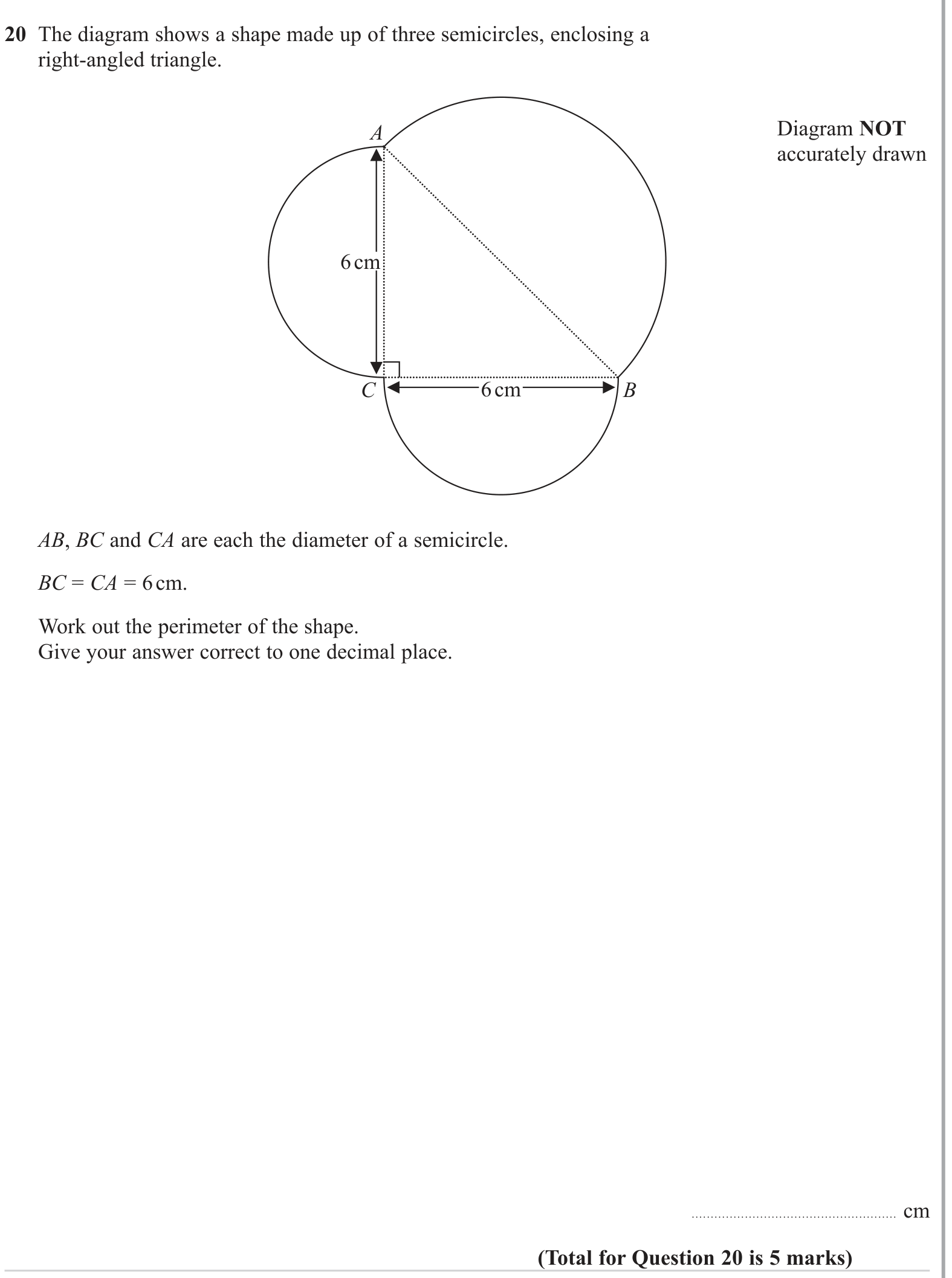 Perimeter and Area question 9