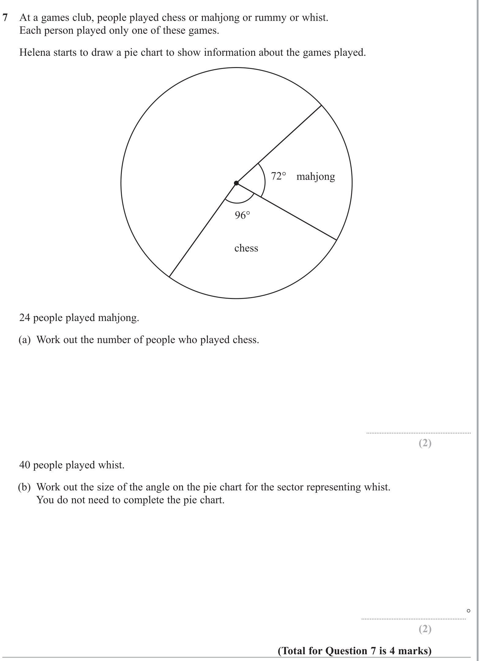 Statistical graphs question 7