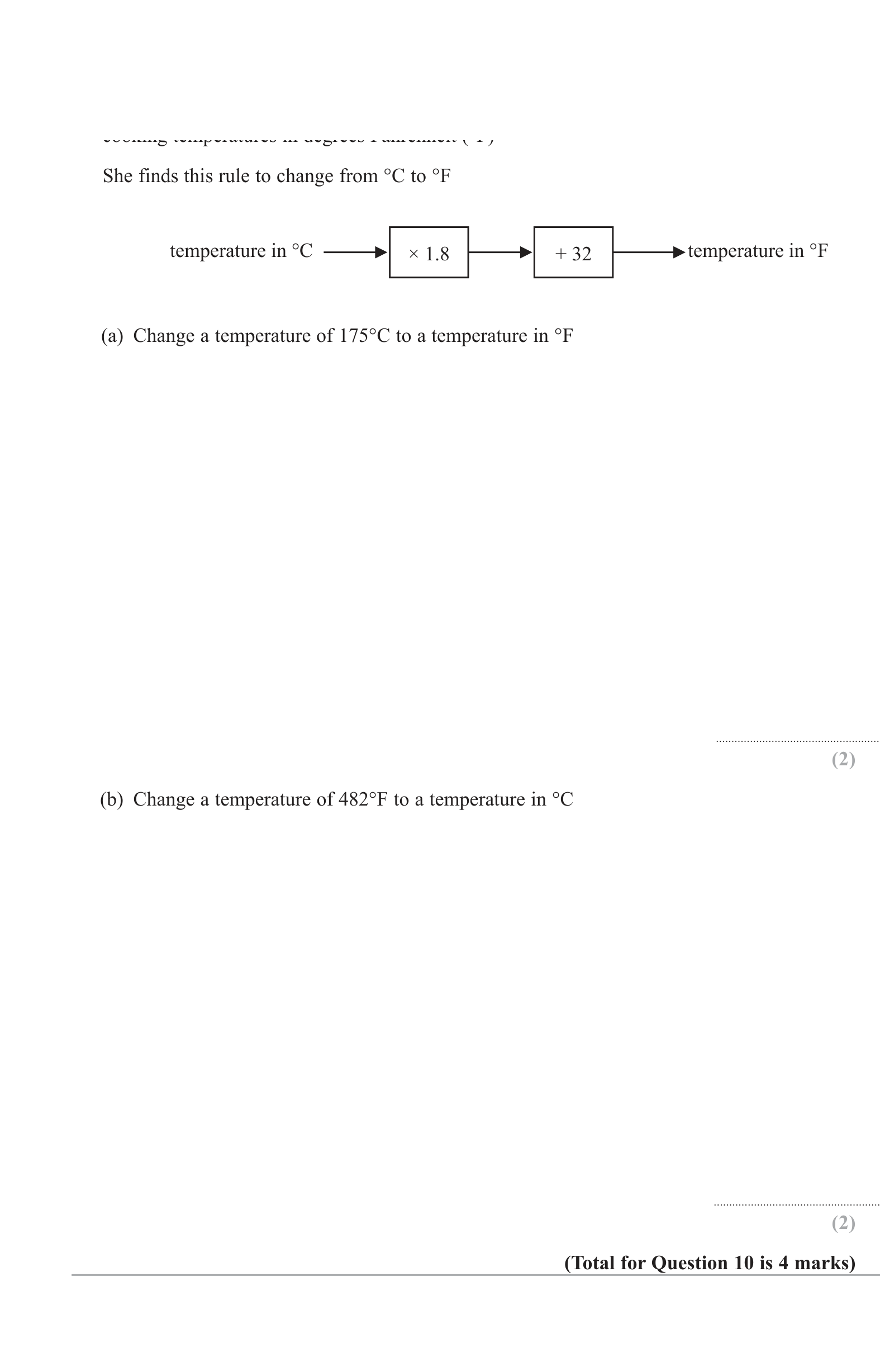 Rearranging formulae and substitution question 10