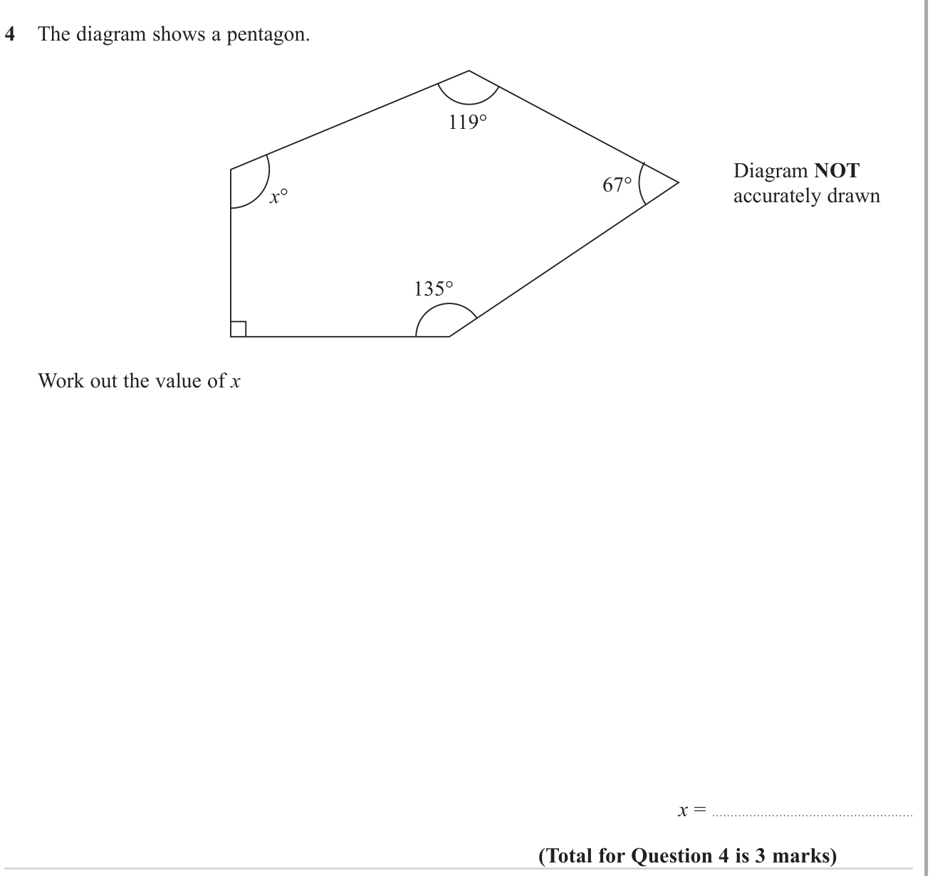 Interior and exterior angles of polygons question 1
