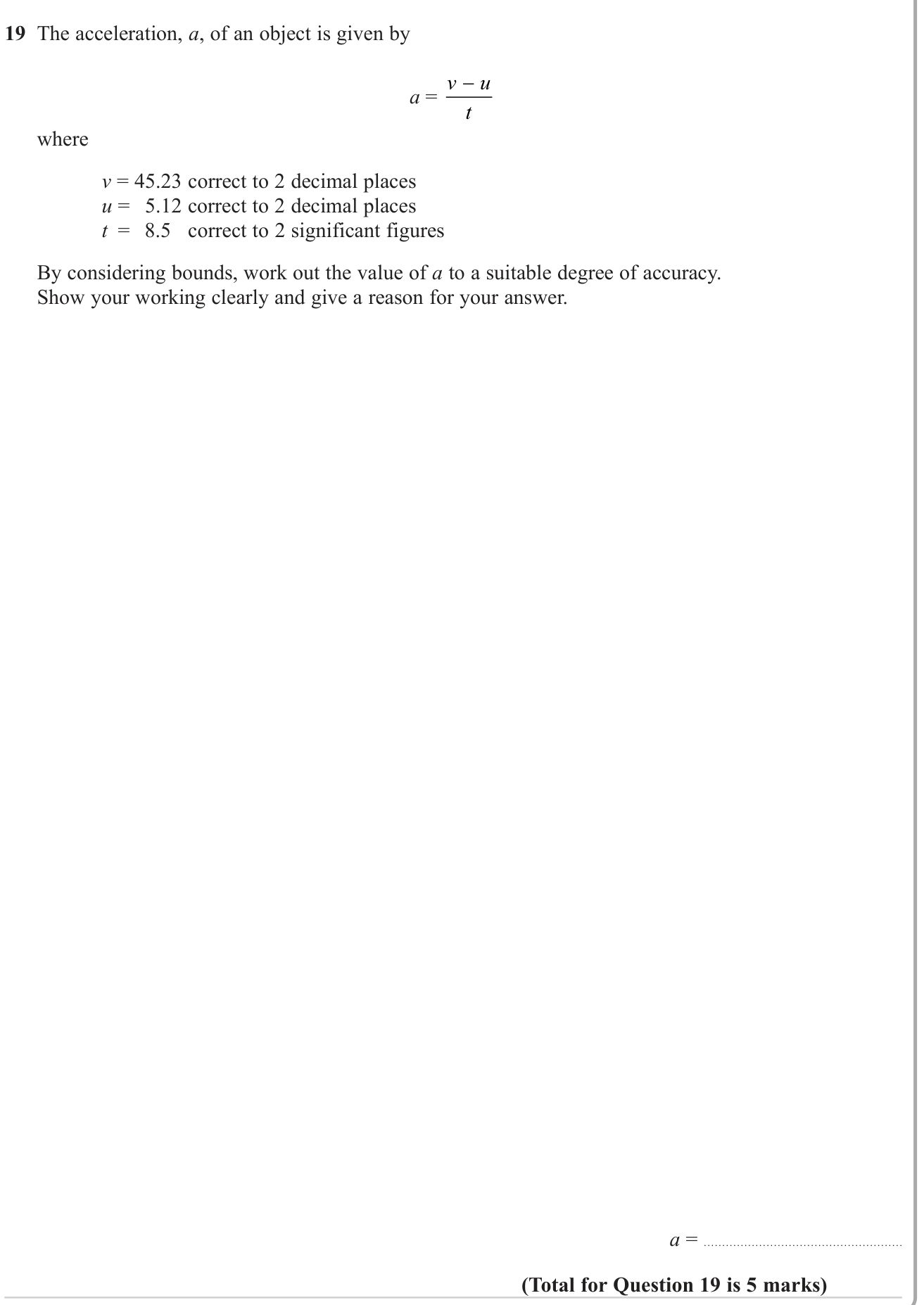Rearranging formulae and substitution question 1