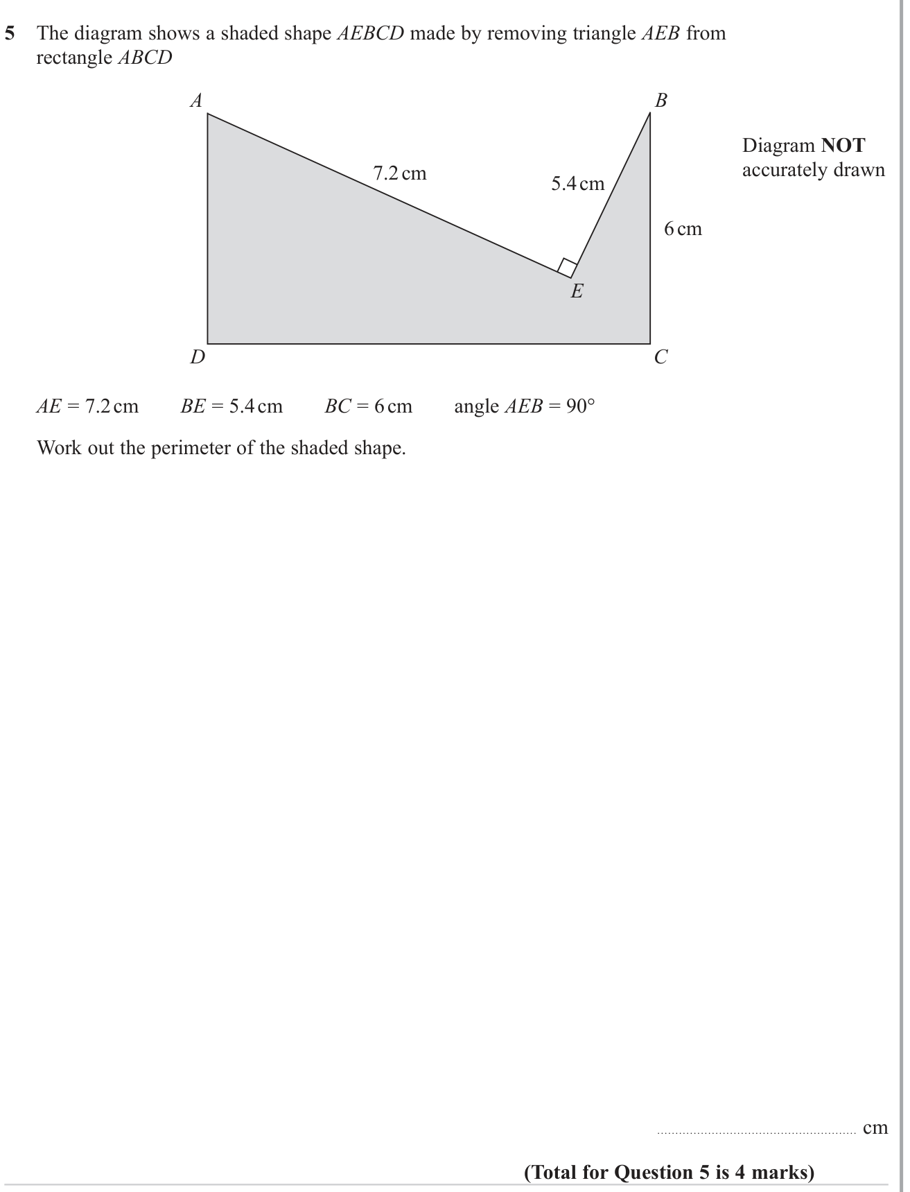 Perimeter and Area question 2