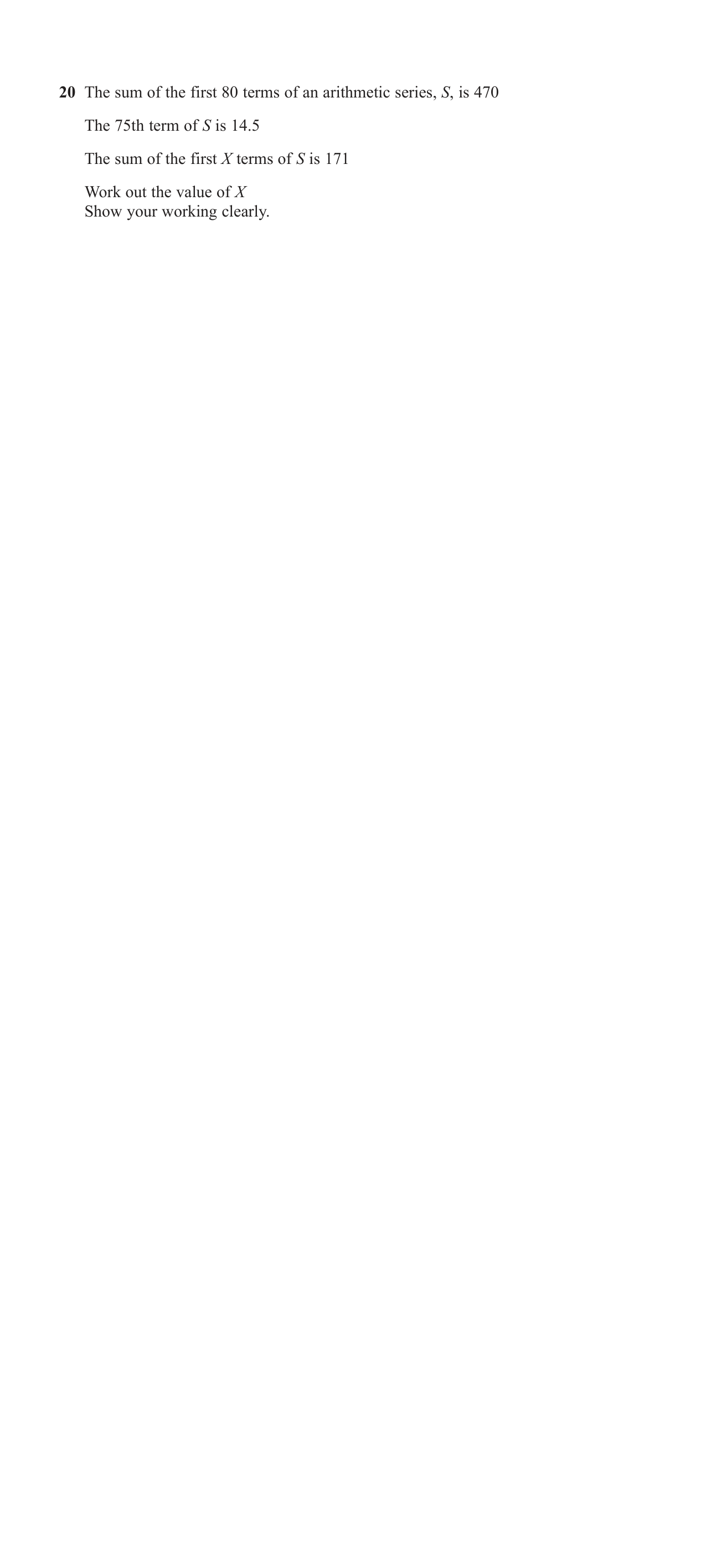 Sequences question 2