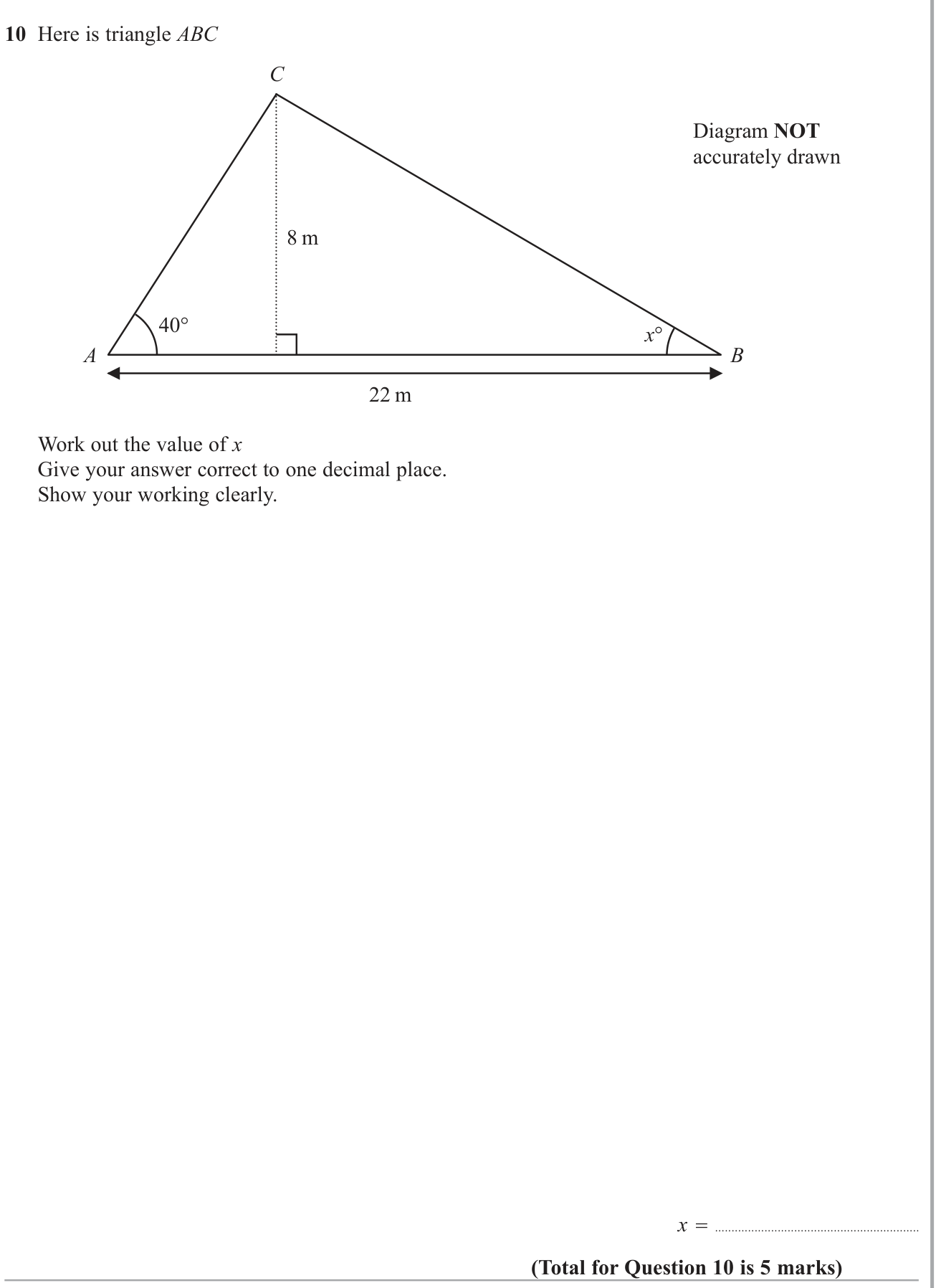 Right angled triangles question 1