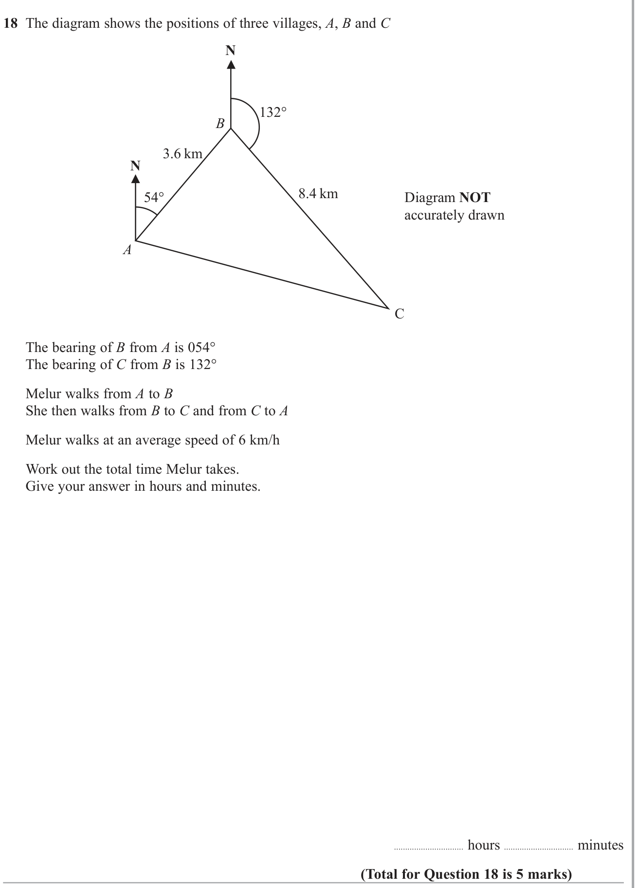 Three-figure bearings question 1