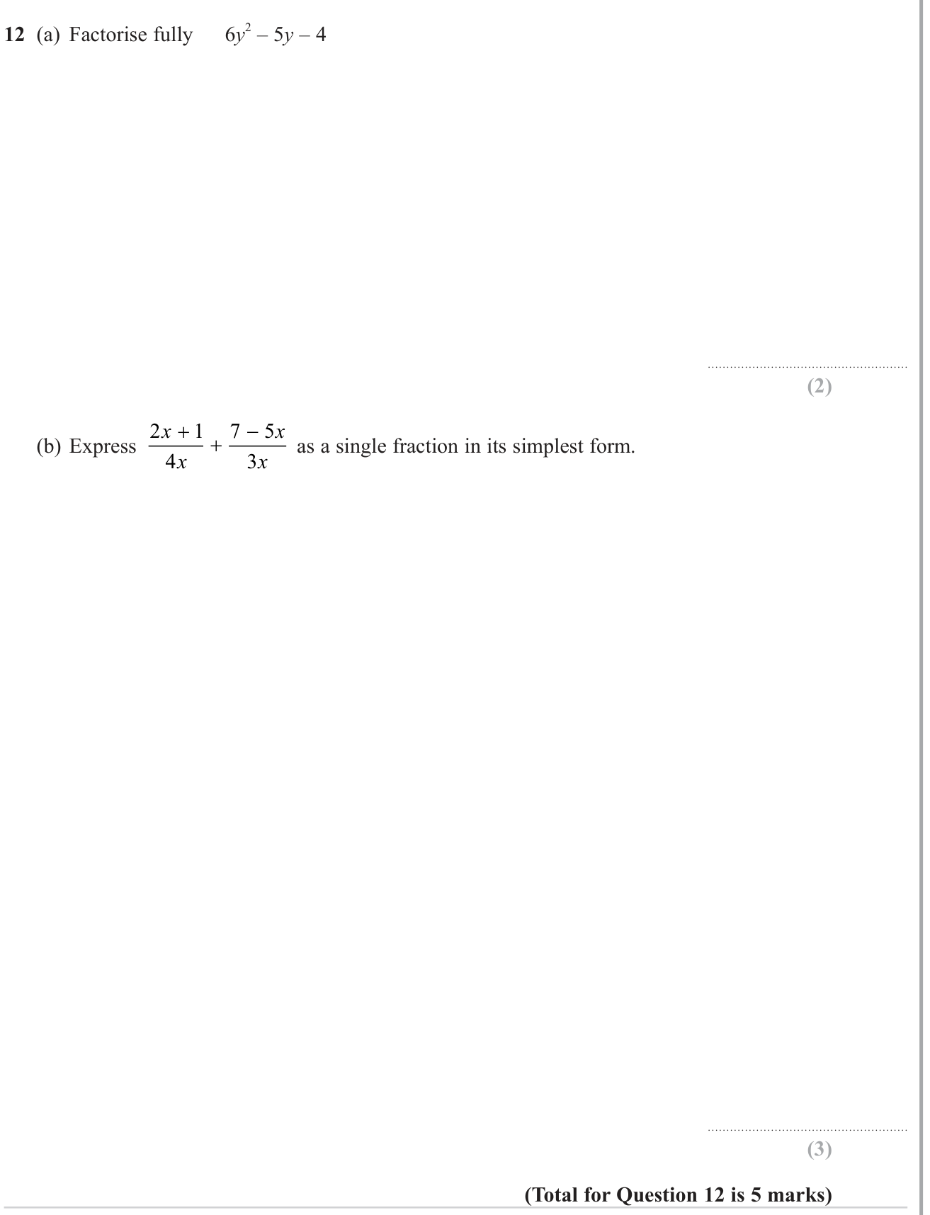 Factorization question 5