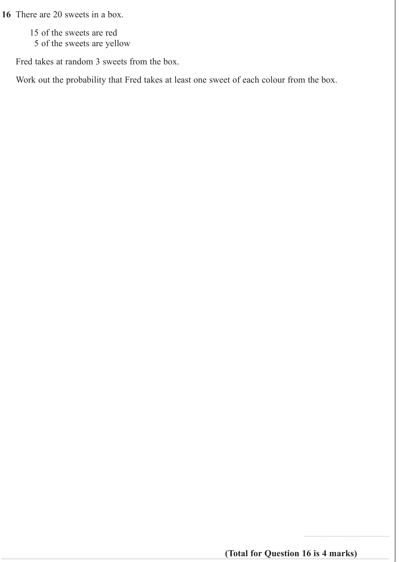 Single events question 1