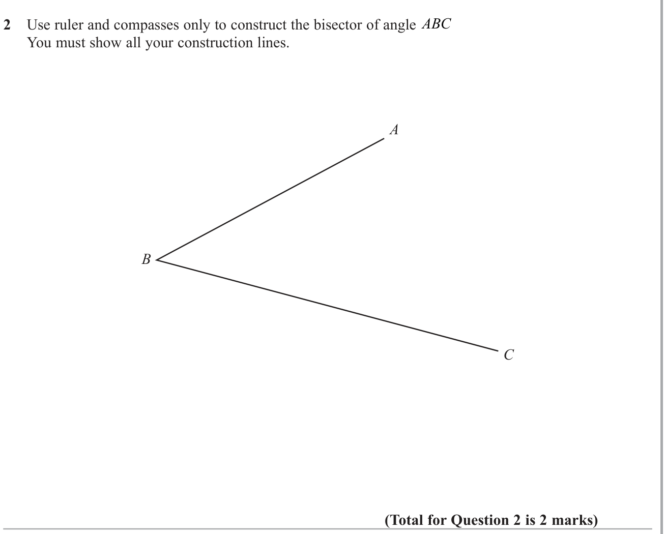 Construction & measurement question 2