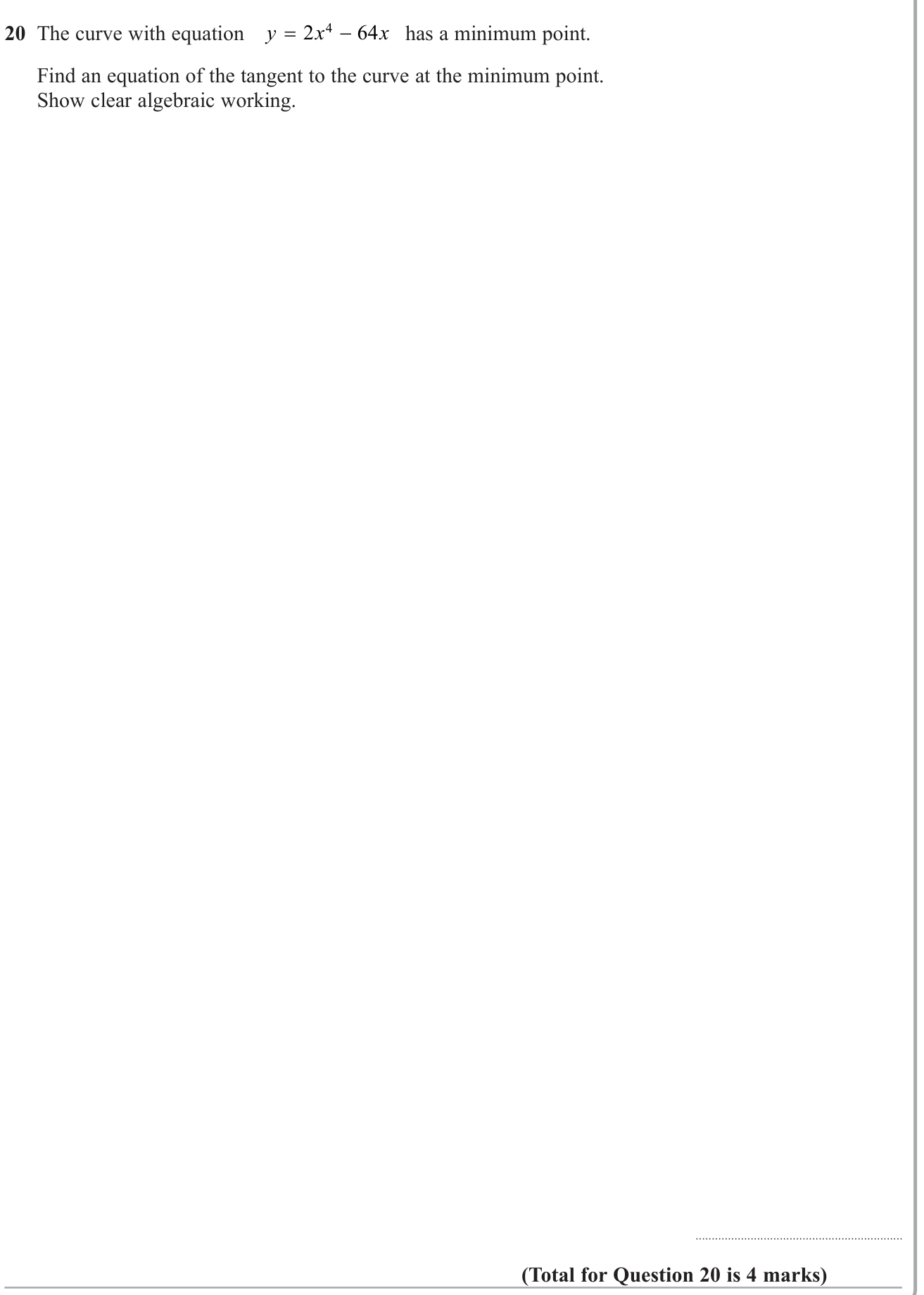 Calculus question 4