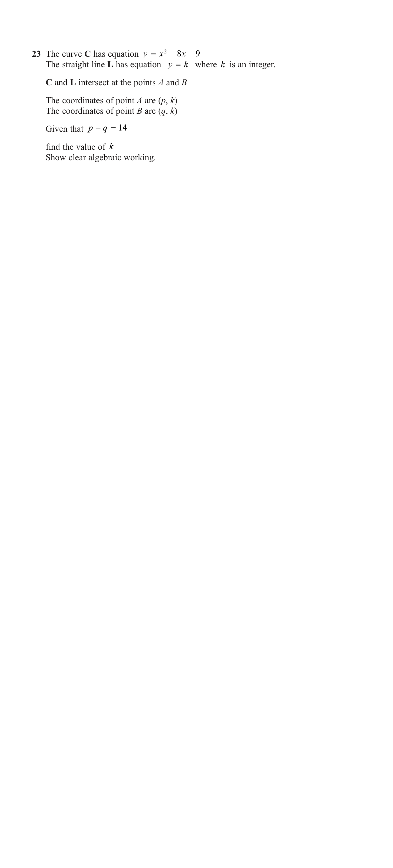 Functions (composite and inverse) question 4