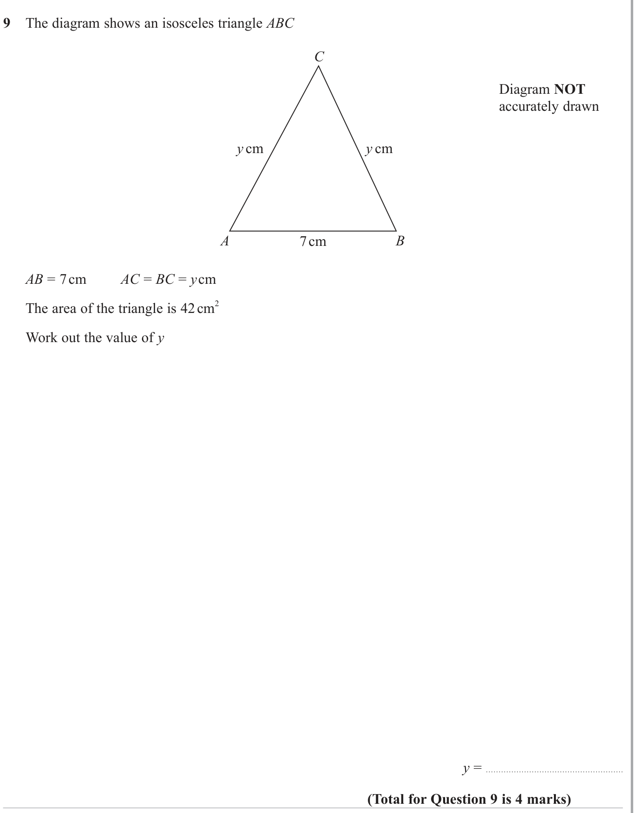 Right angled triangles question 2