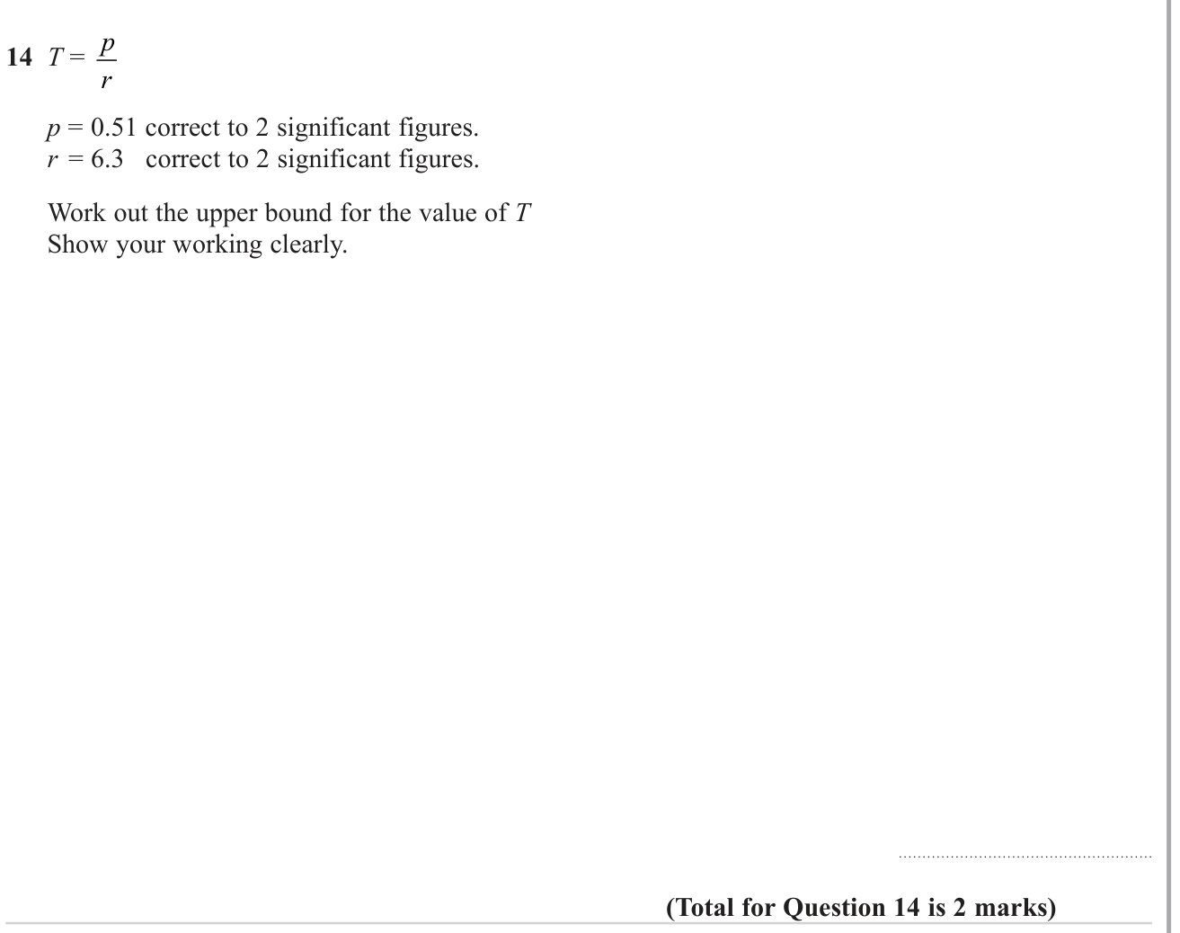 Rearranging formulae and substitution question 6