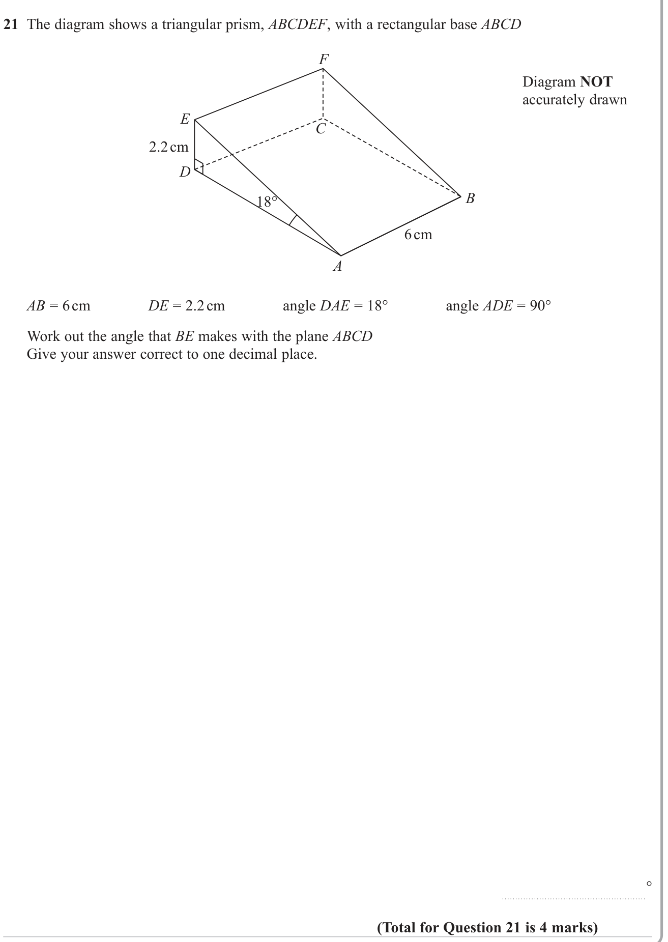 Trigonometry in 3D question 2
