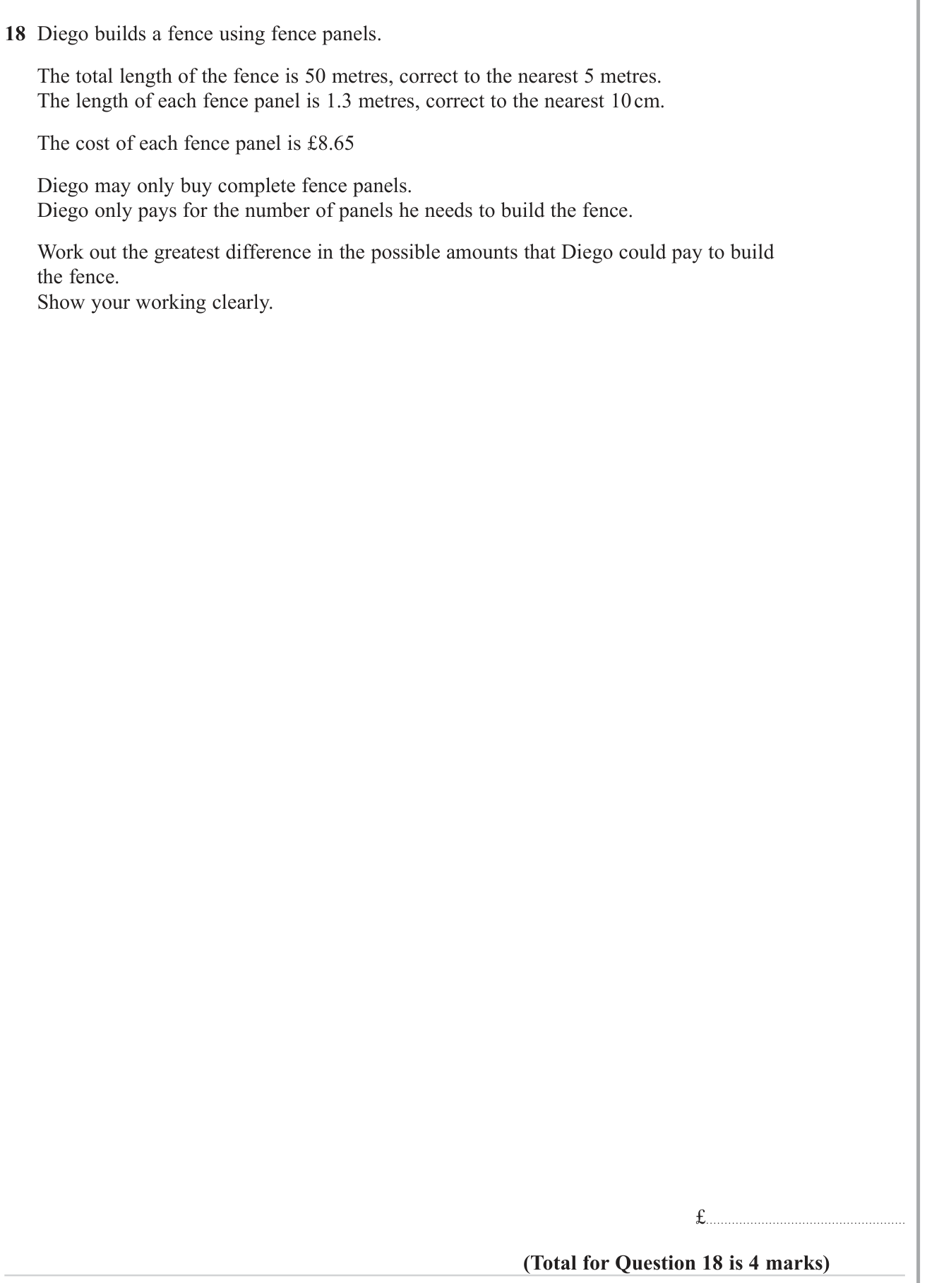 Bounds question 1