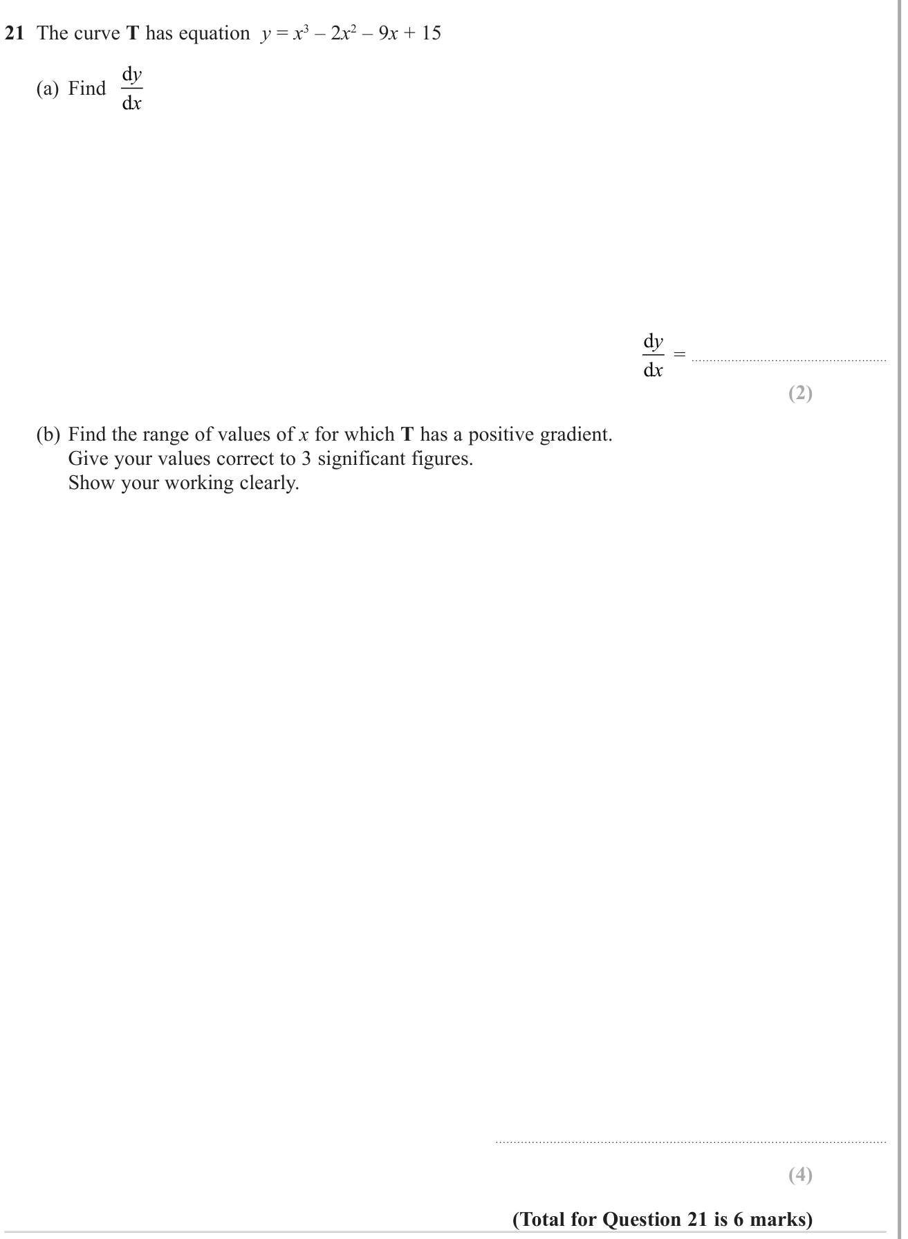 Calculus question 6