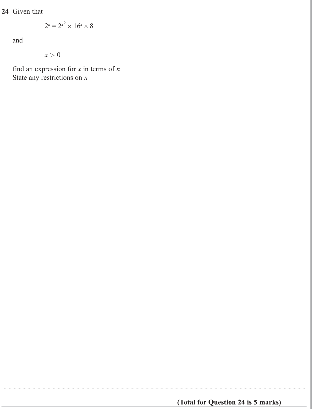 Inequalities question 1