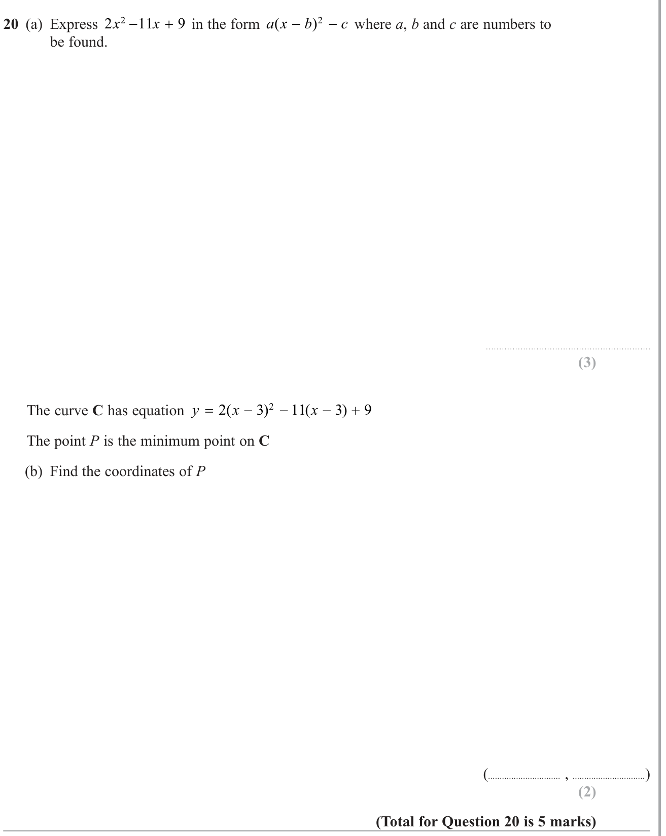Cartesian coordinates (2D) question 2