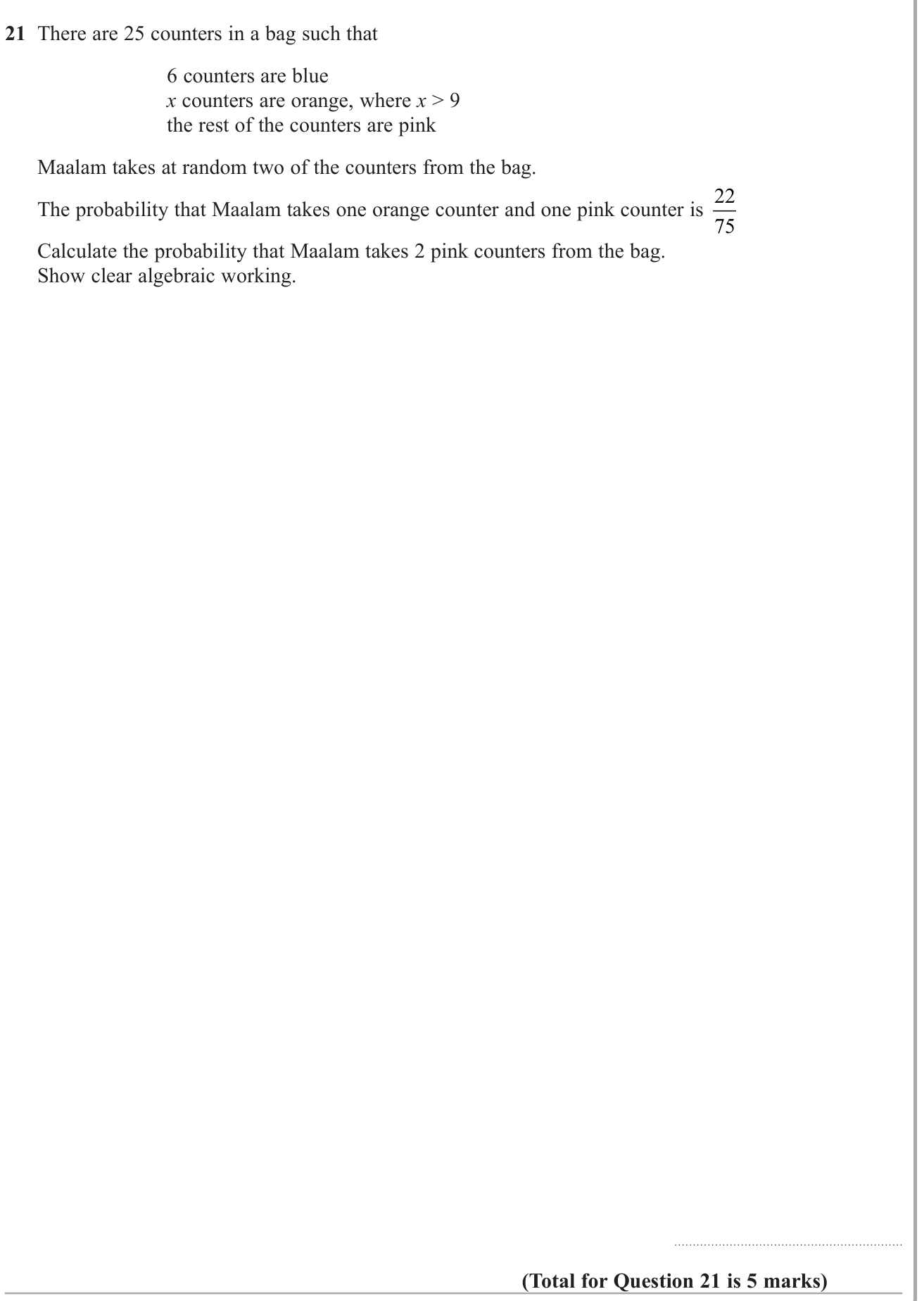 Multiple events question 4