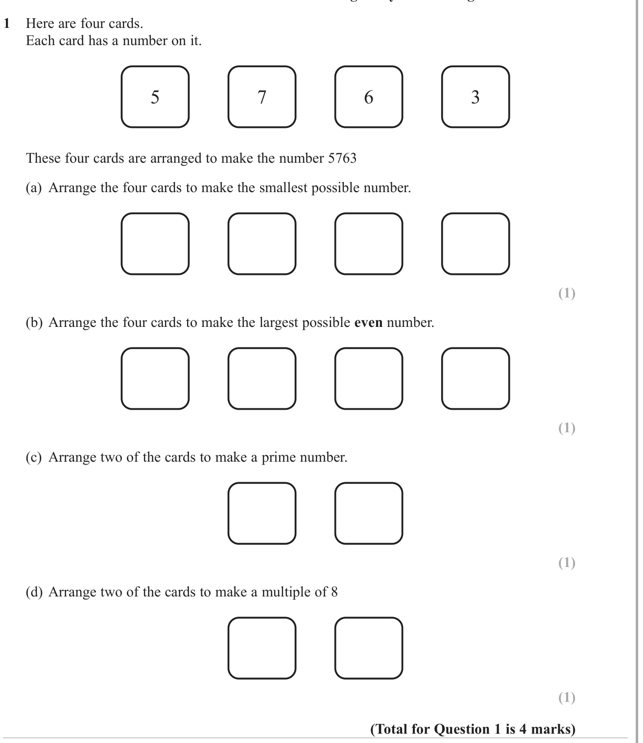 Types of numbers question 9